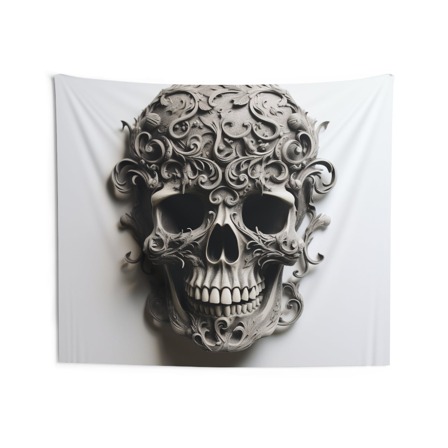 Indoor Wall Tapestries Skull Treble Clef 2