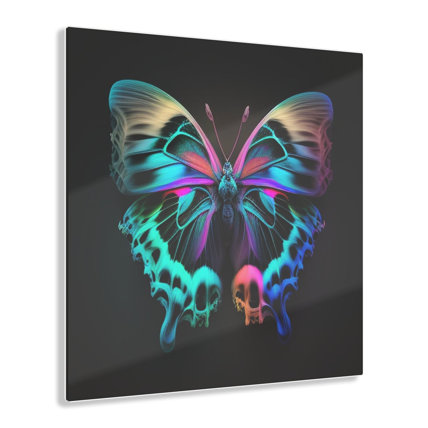 Acrylic Prints Neon Butterfly Fusion 2