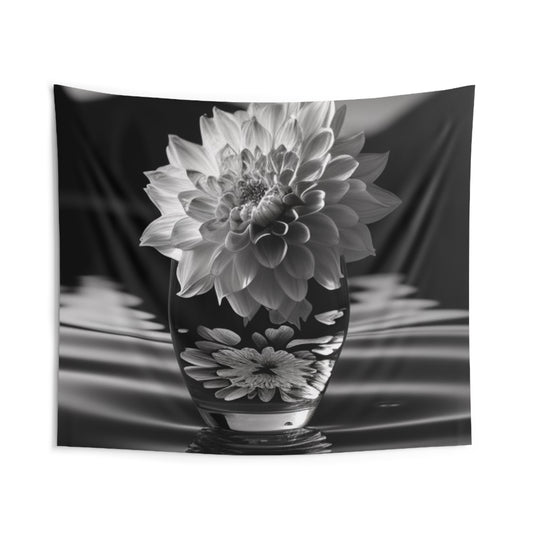 Indoor Wall Tapestries White Dahlia 4