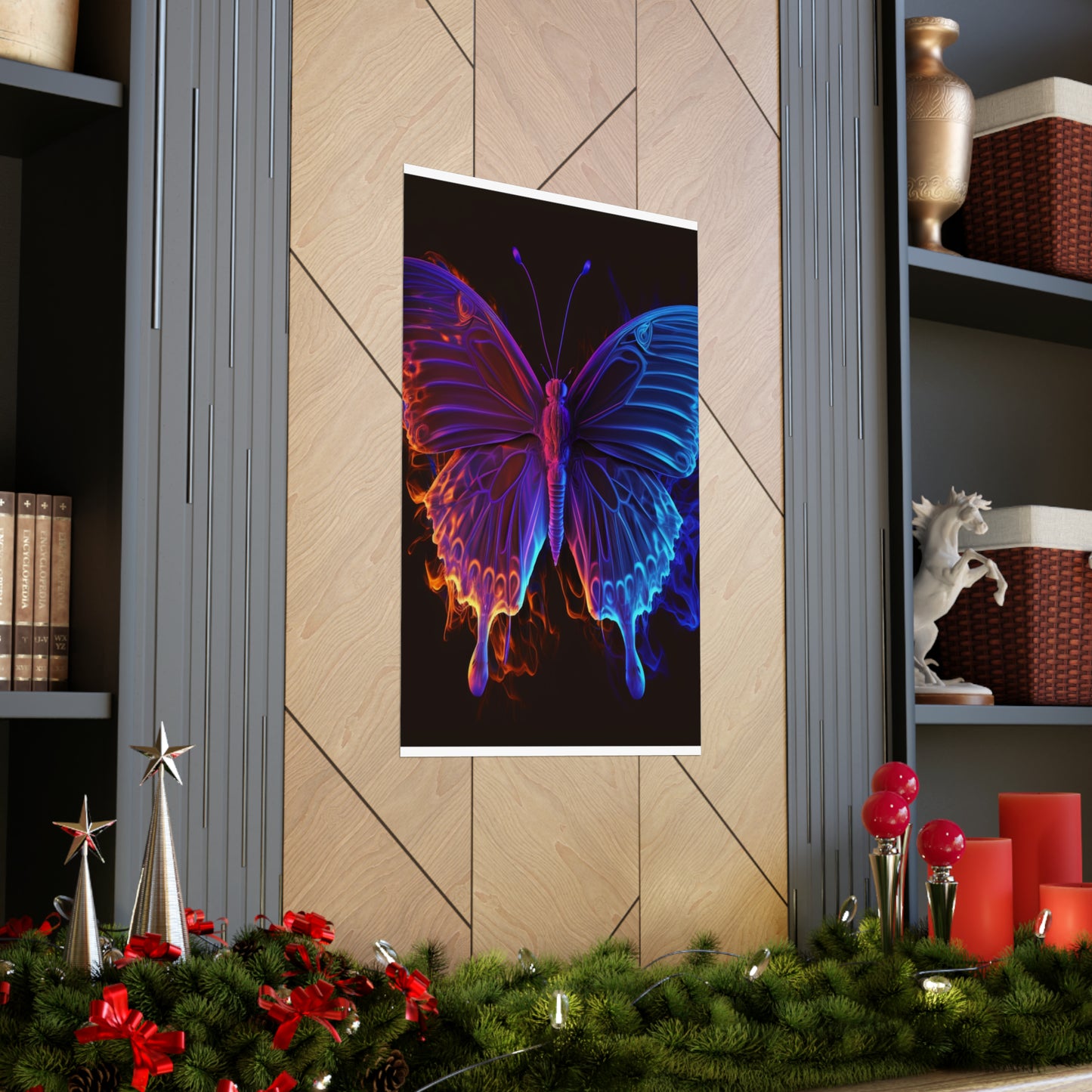 Premium Matte Vertical Posters Thermal Butterfly 1