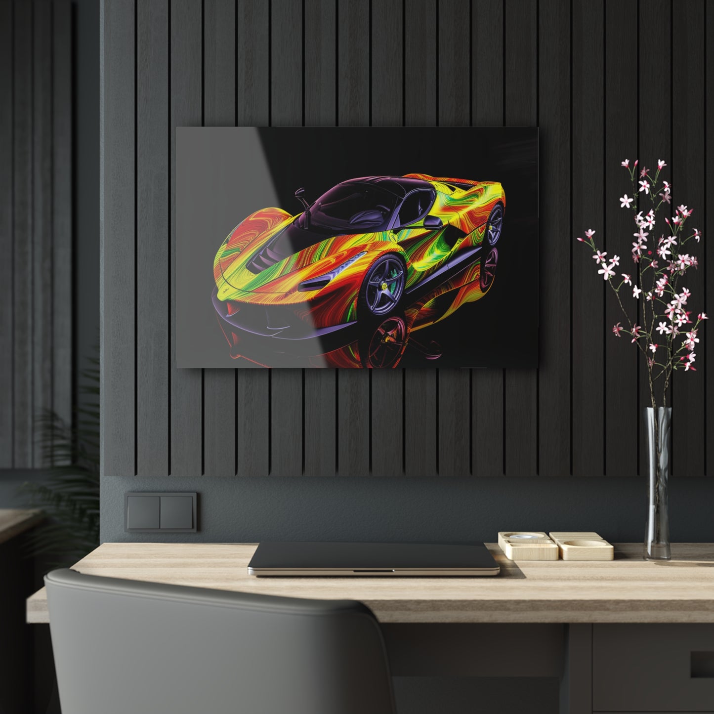 Acrylic Prints Ferrari Neon 4