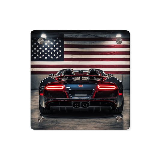 Acrylic Wall Art Panels American Flag Background Bugatti 4