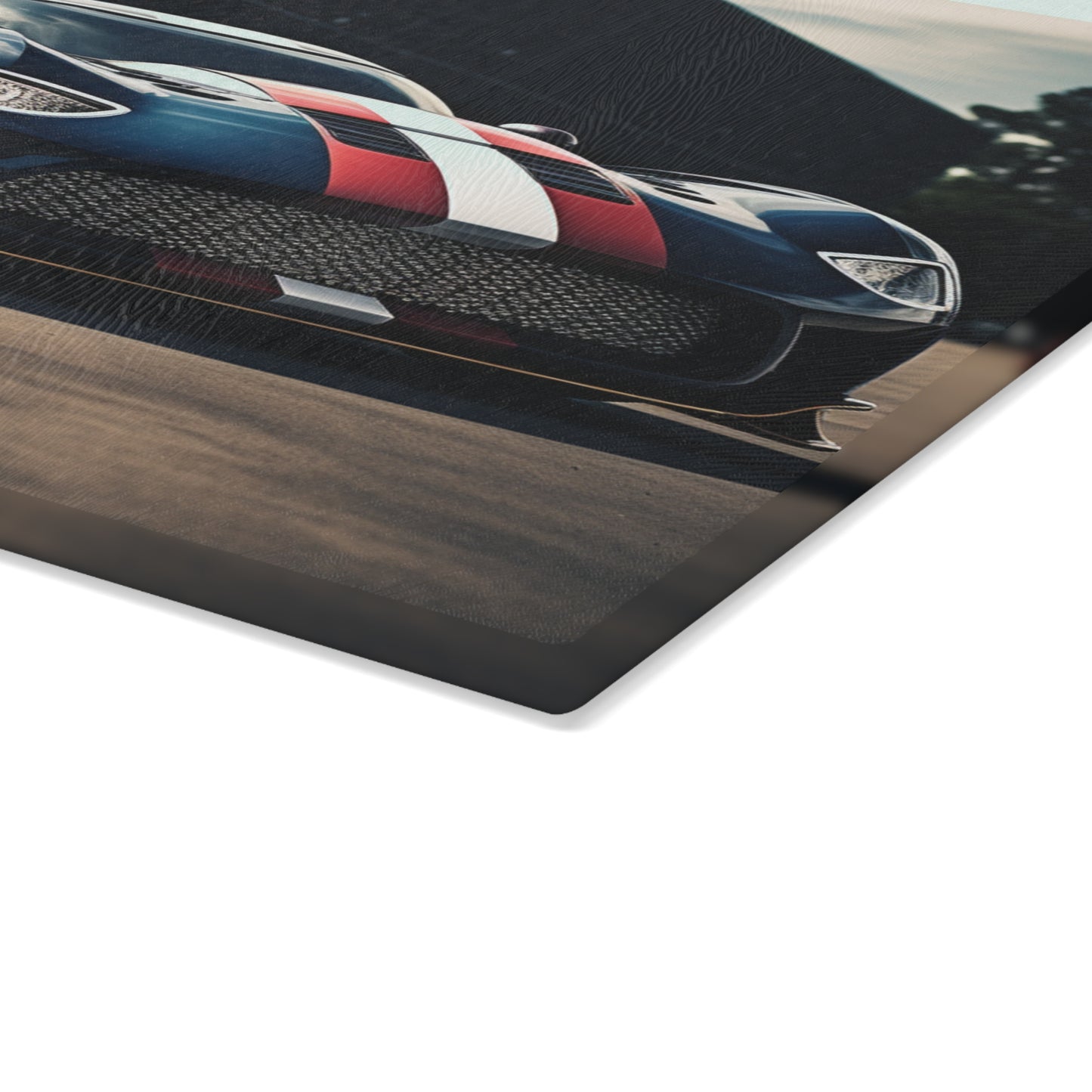 Glass Cutting Board Bugatti Flag American 2