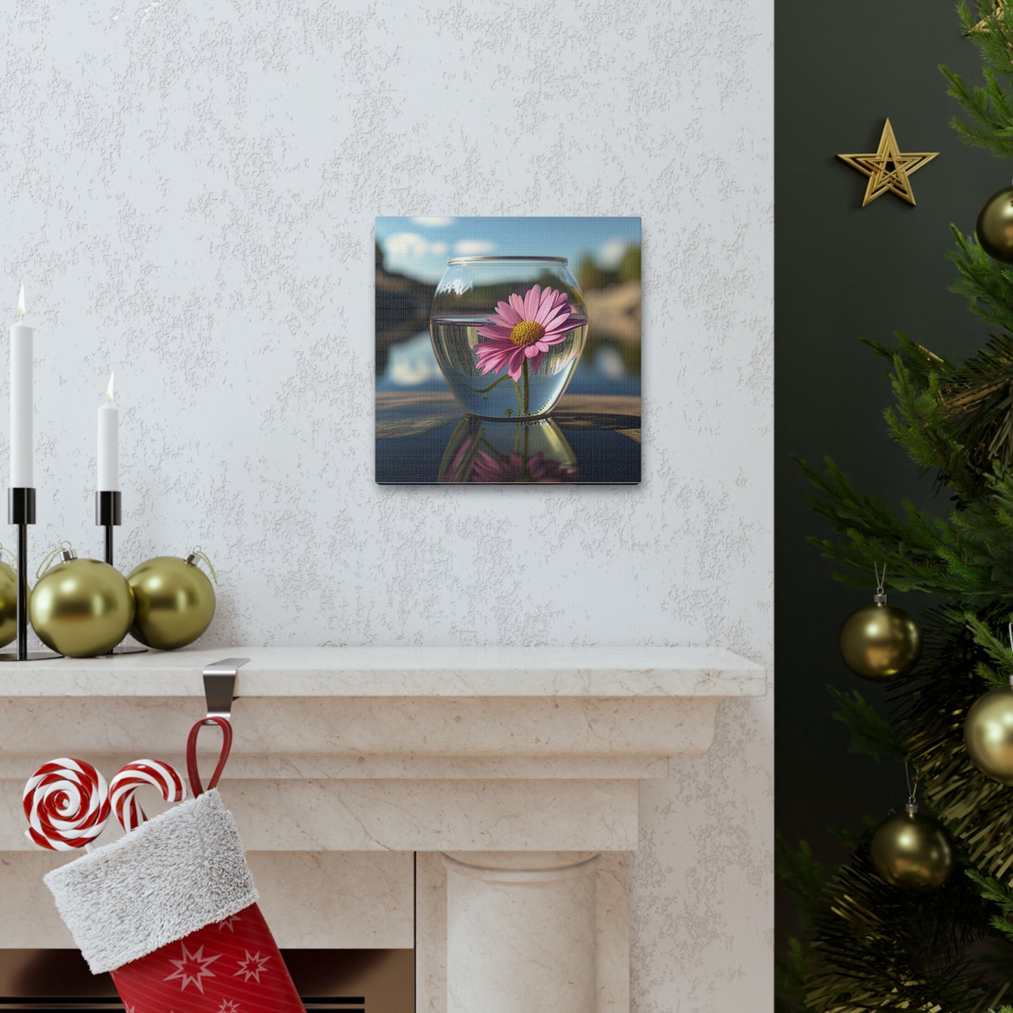 Canvas Gallery Wraps Pink Daisy 3