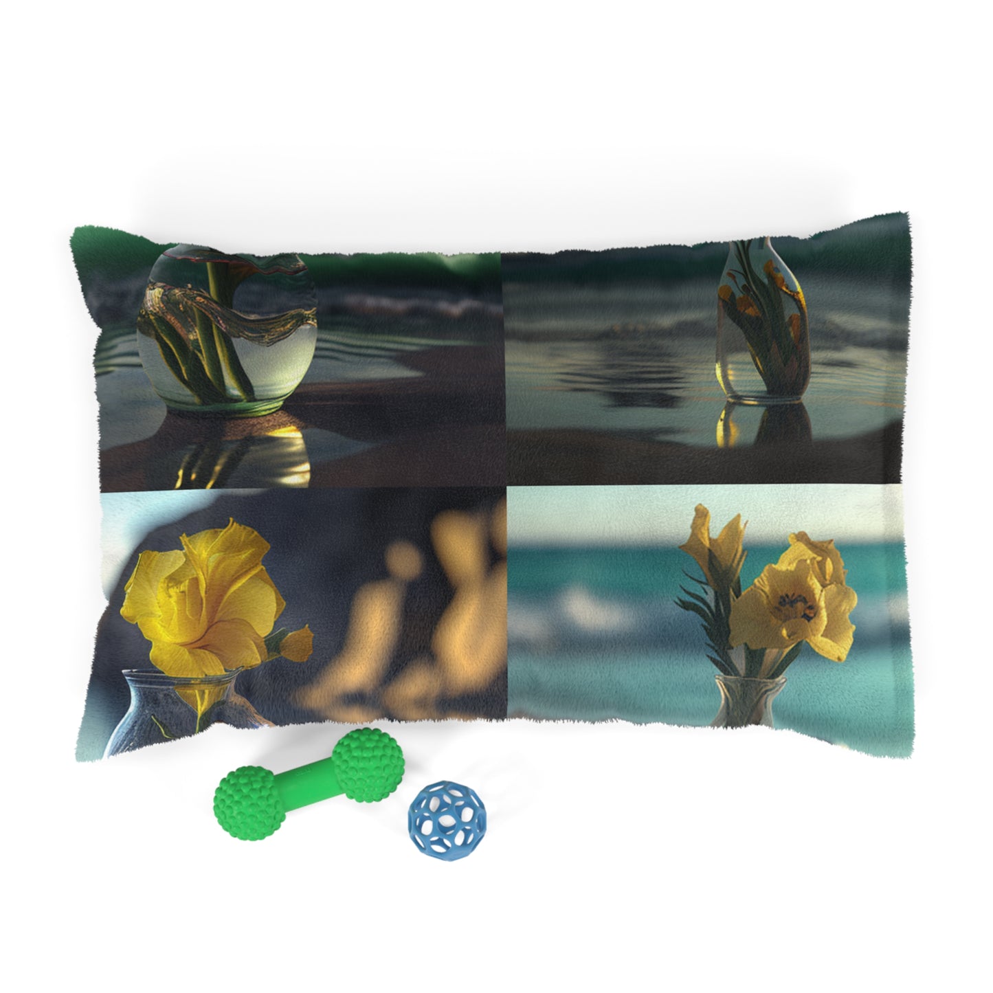 Pet Bed Yellow Gladiolus glass 5