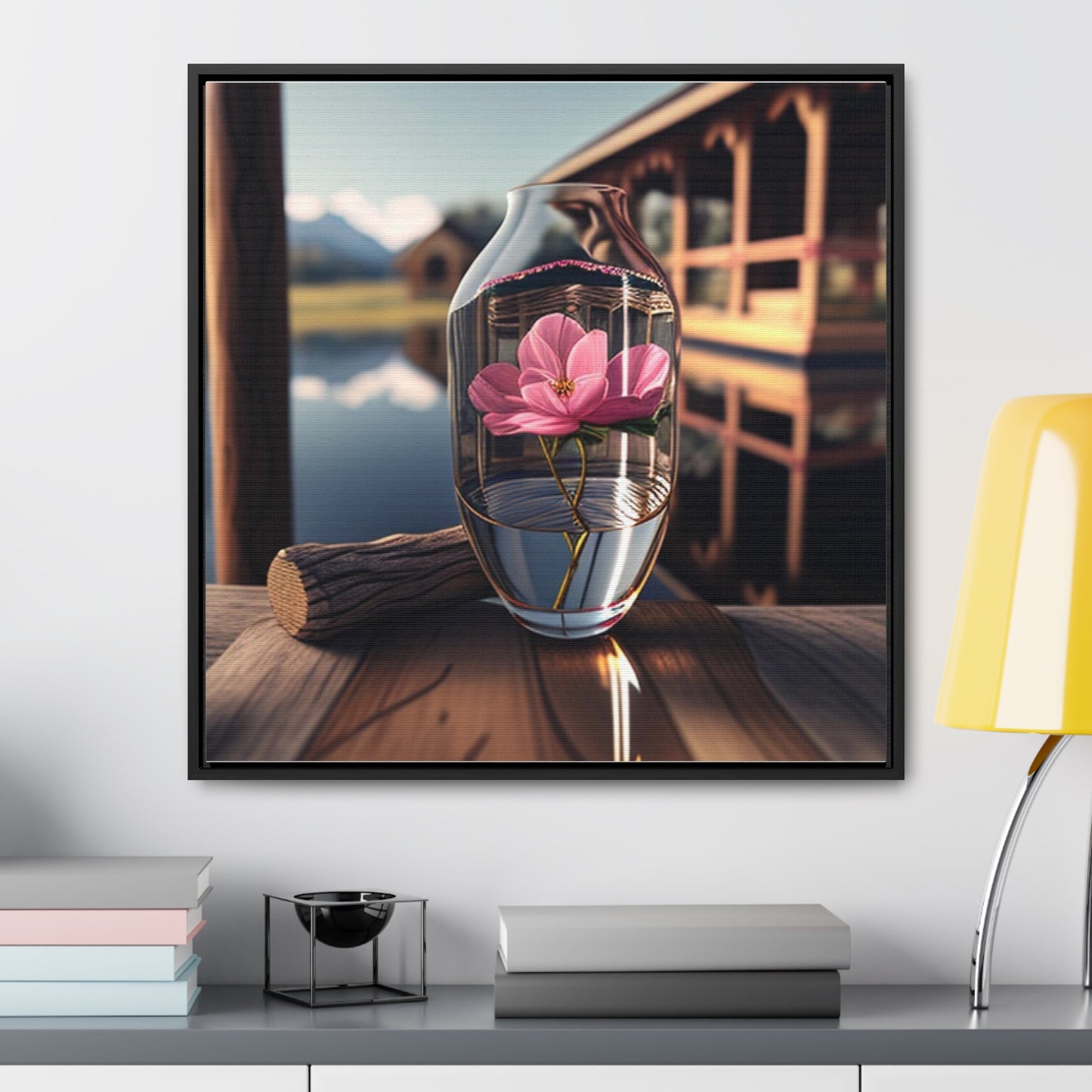 Gallery Canvas Wraps, Square Frame Pink Magnolia 4