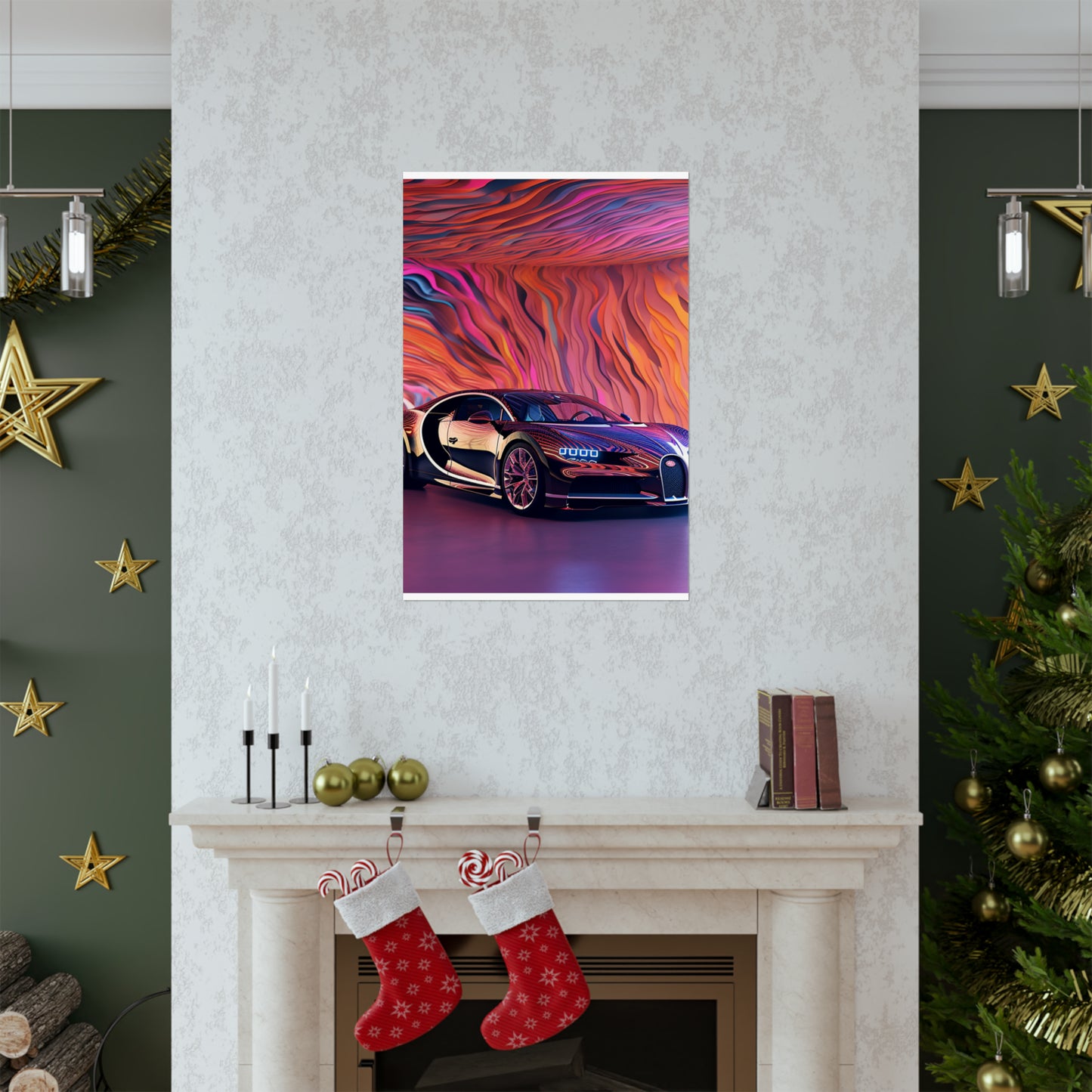 Premium Matte Vertical Posters Bugatti Abstract Flair 4