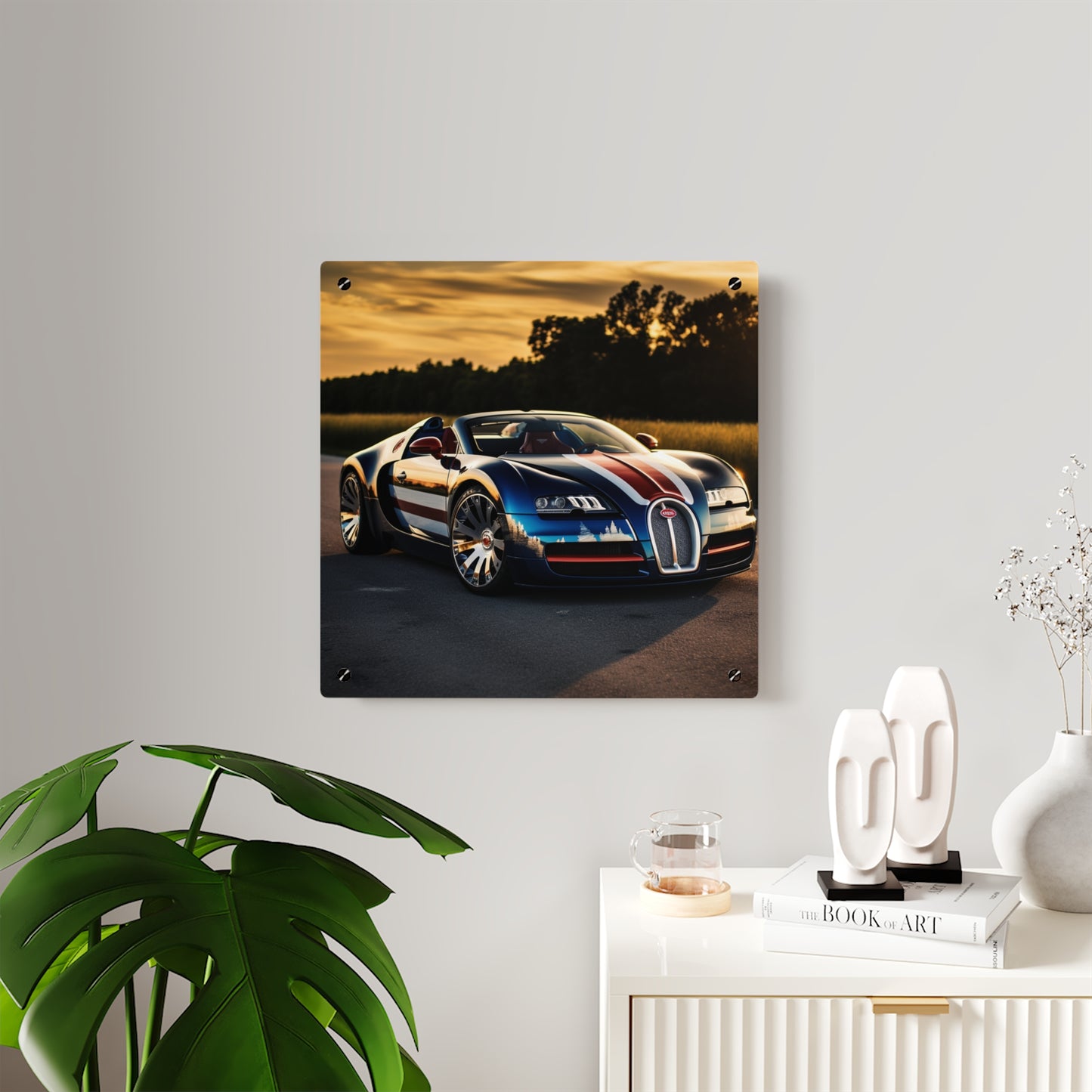 Acrylic Wall Art Panels Bugatti Flag American 3