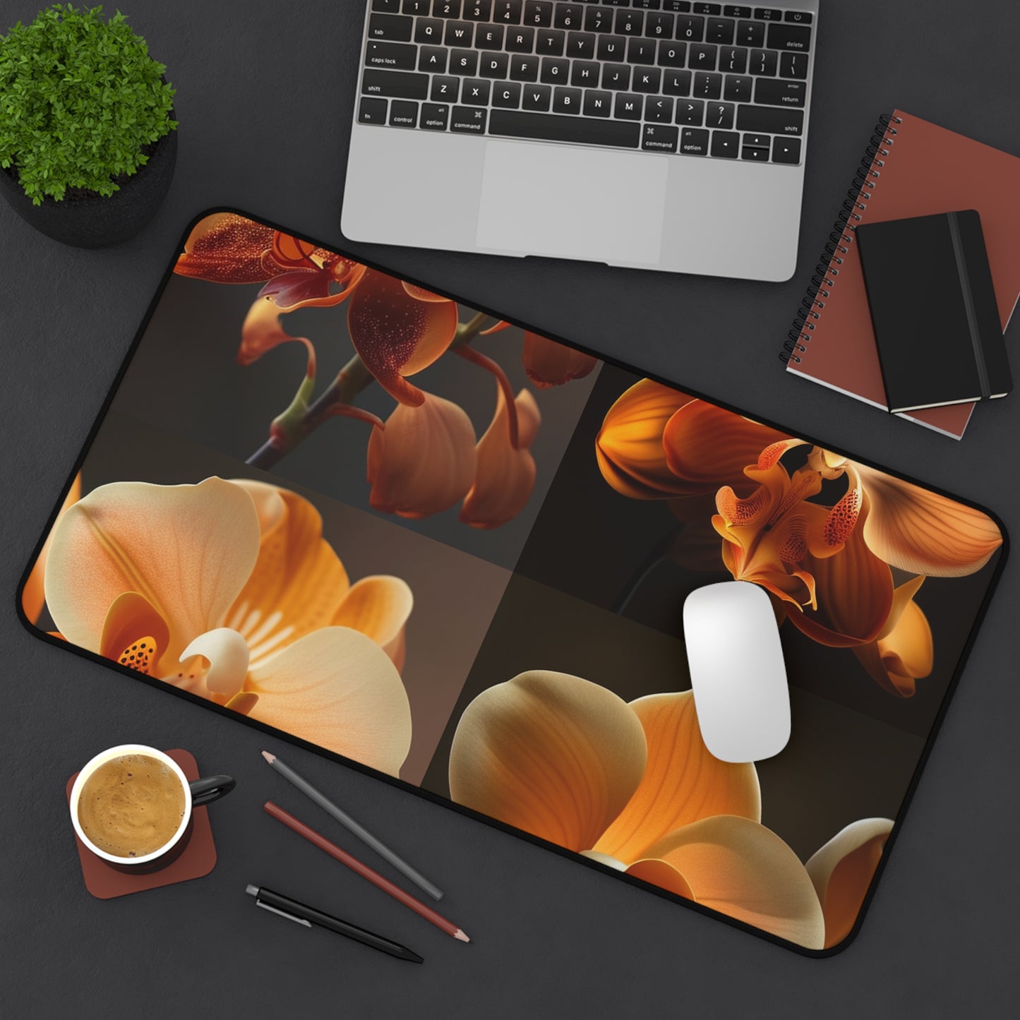 Desk Mat Orange Orchid 5