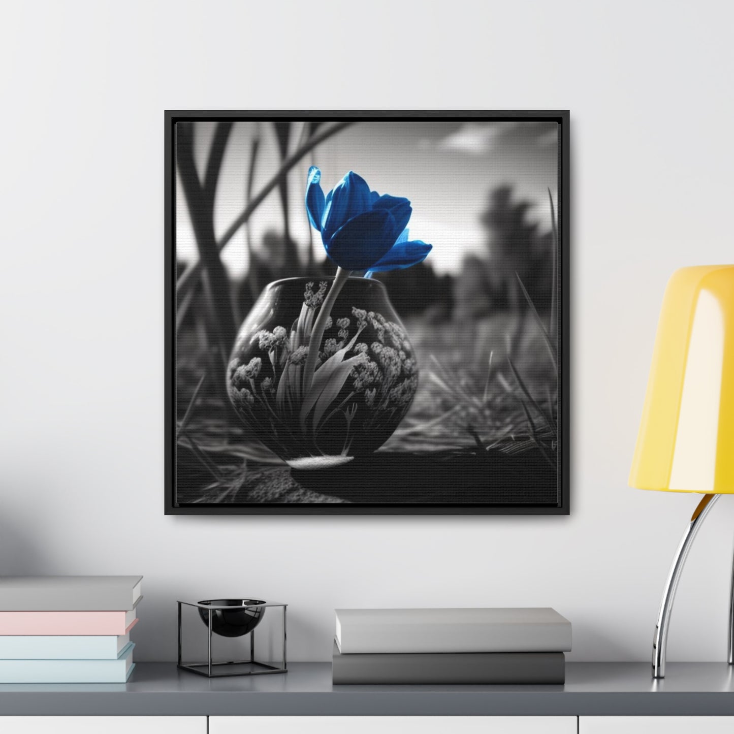 Gallery Canvas Wraps, Square Frame Tulip 3