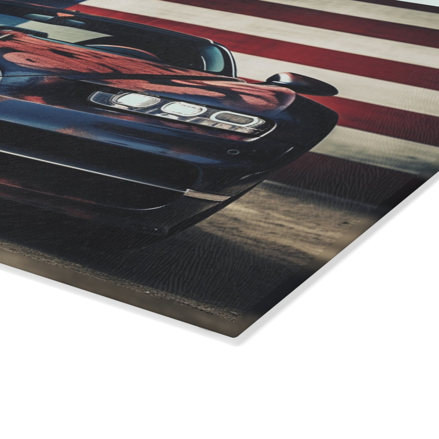 Glass Cutting Board Bugatti Flag 3