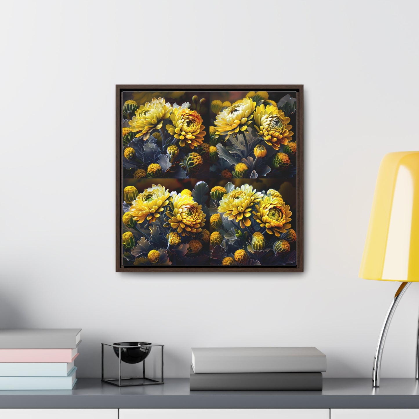 Gallery Canvas Wraps, Square Frame Yellow Hermosas Flores Amarillas 5