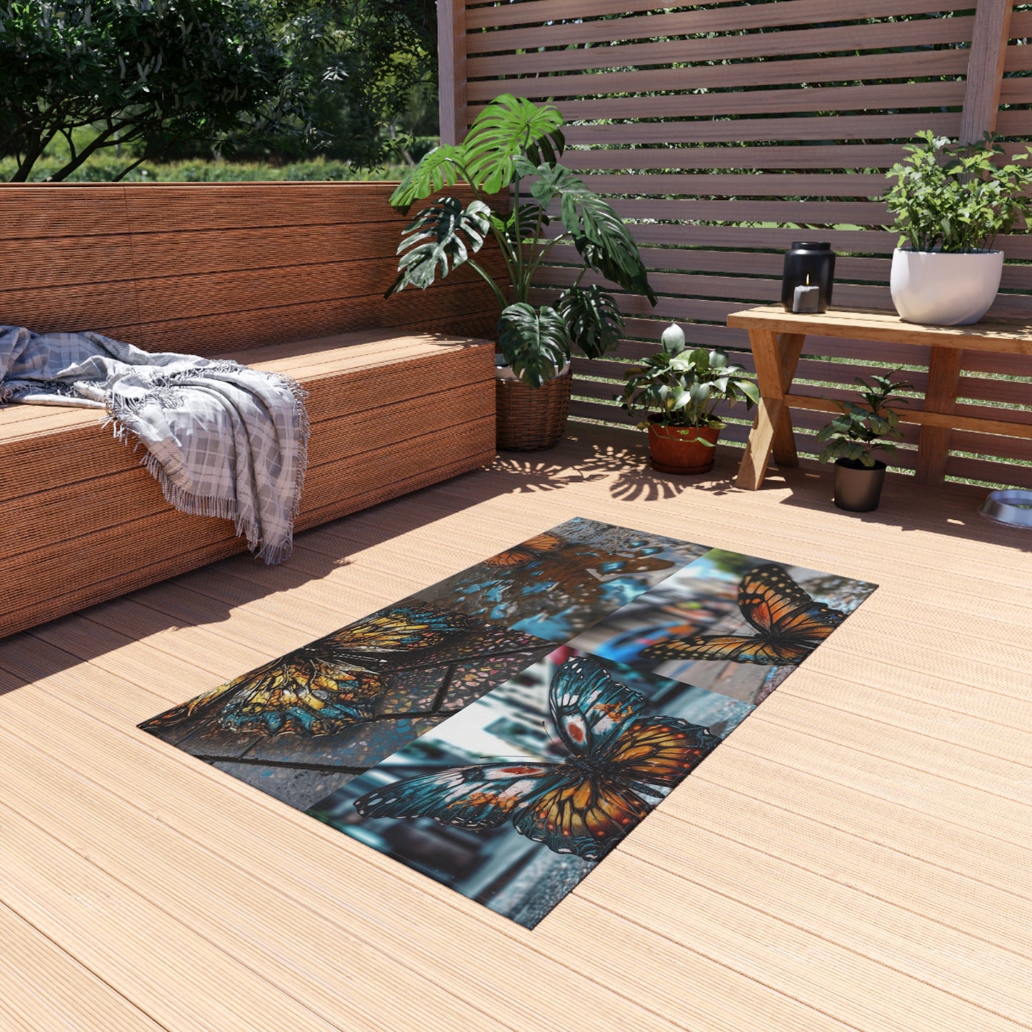 Outdoor Rug  Water Butterfly Street 5