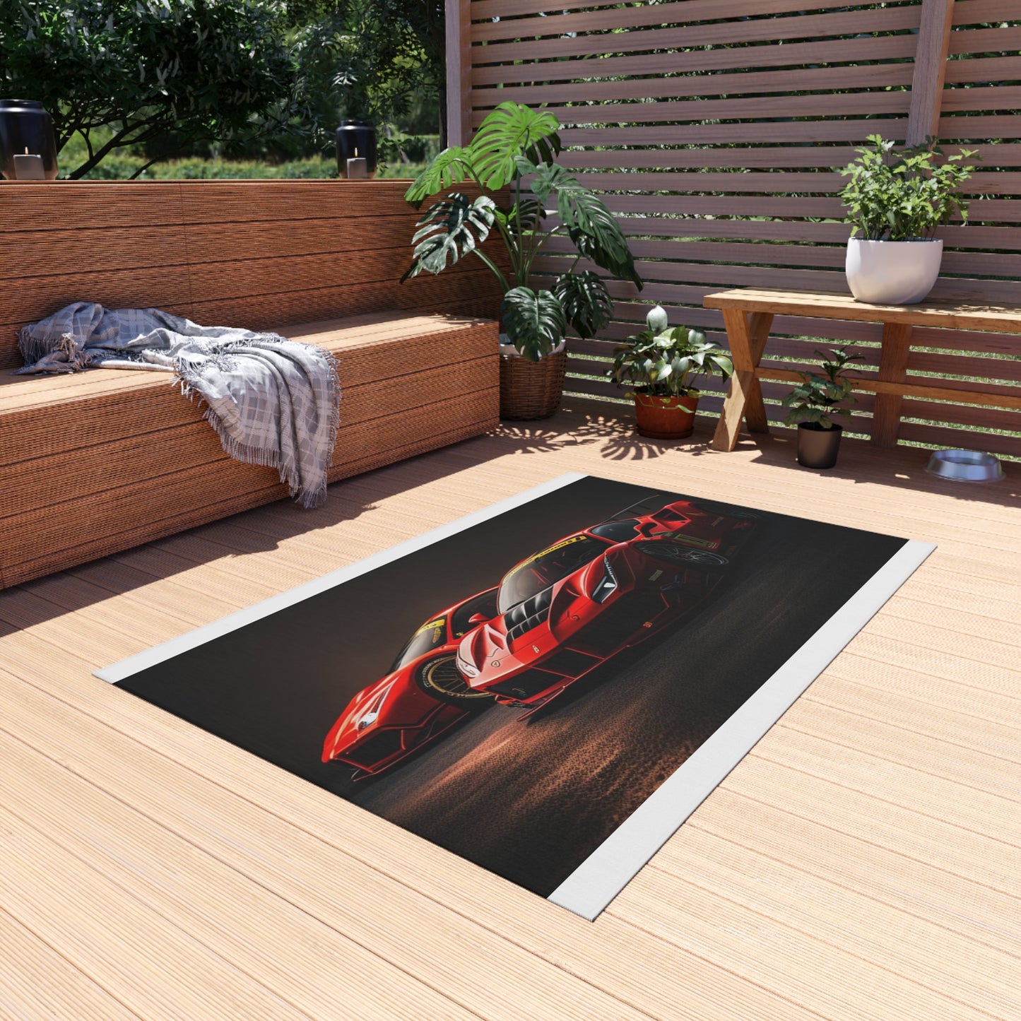 Outdoor Rug  Ferrari Red 4