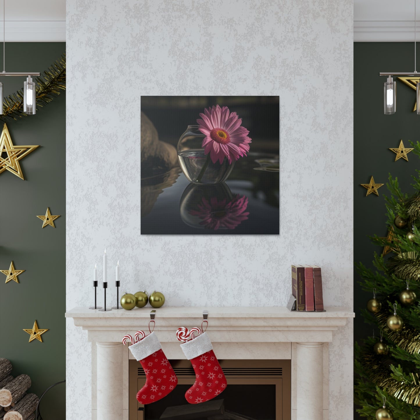 Canvas Gallery Wraps Pink Daisy 2