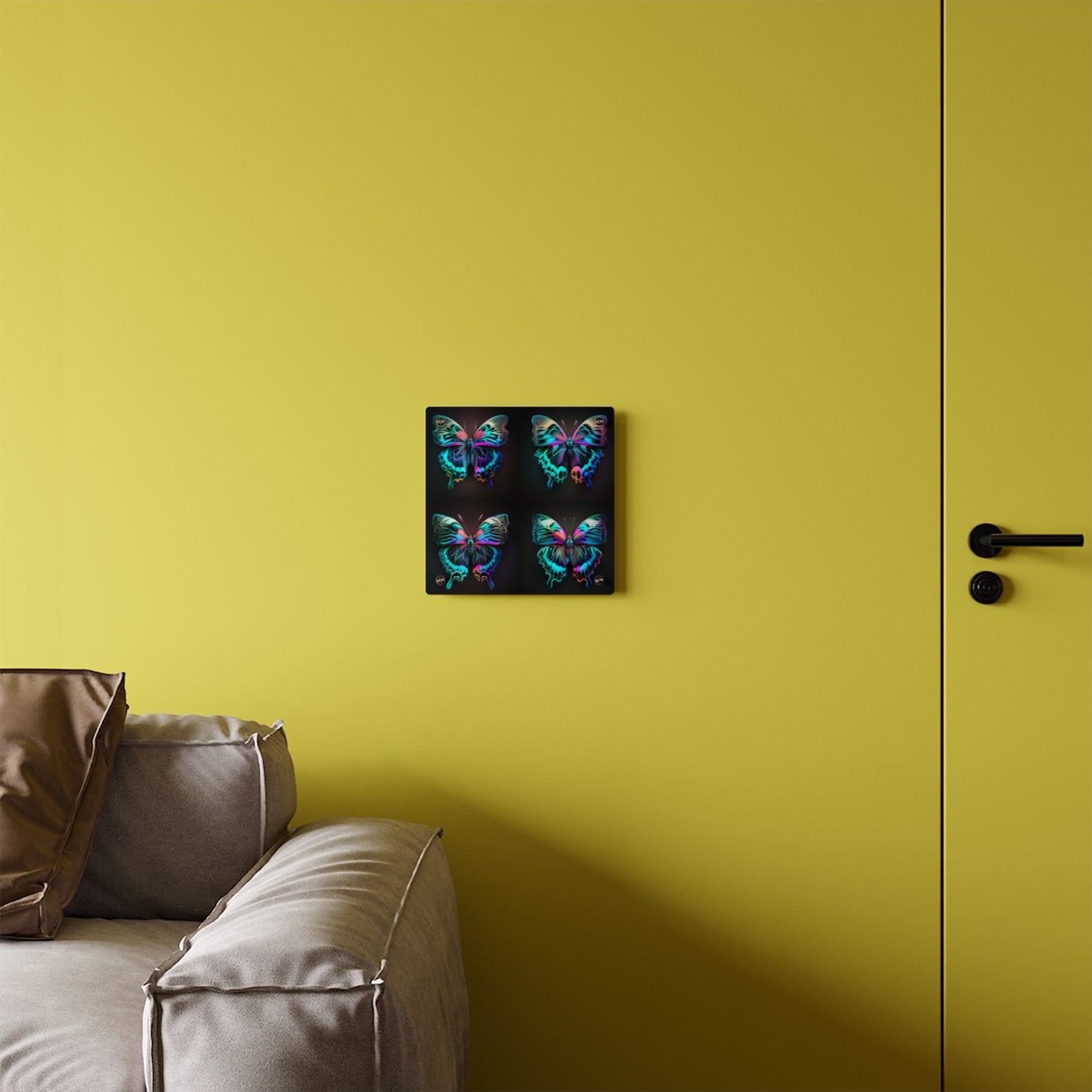 Acrylic Wall Art Panels Neon Butterfly Fusion 5