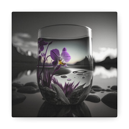 Canvas Gallery Wraps Purple Orchid Glass vase 2