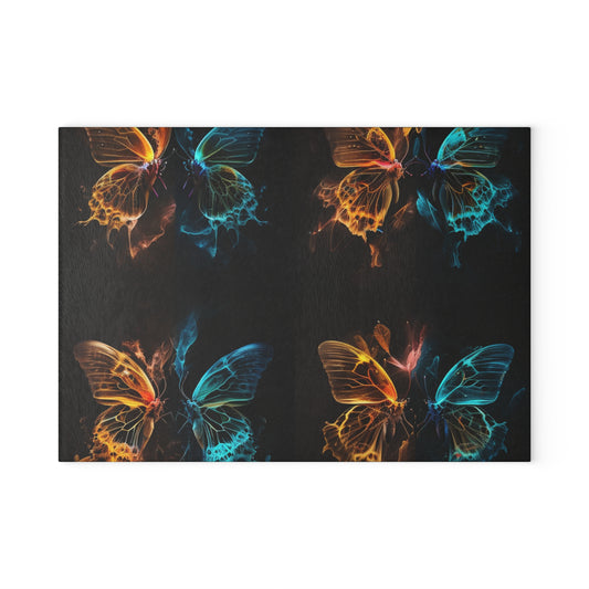 Glass Cutting Board Kiss Neon Butterfly 5