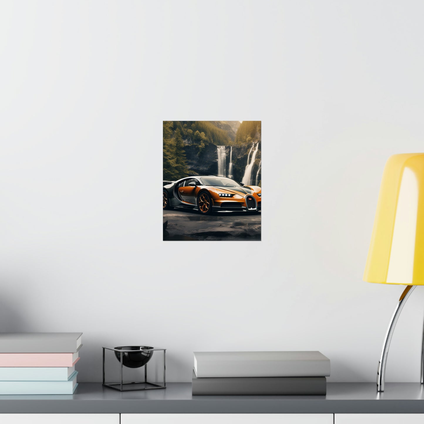 Premium Matte Vertical Posters Bugatti Waterfall 3