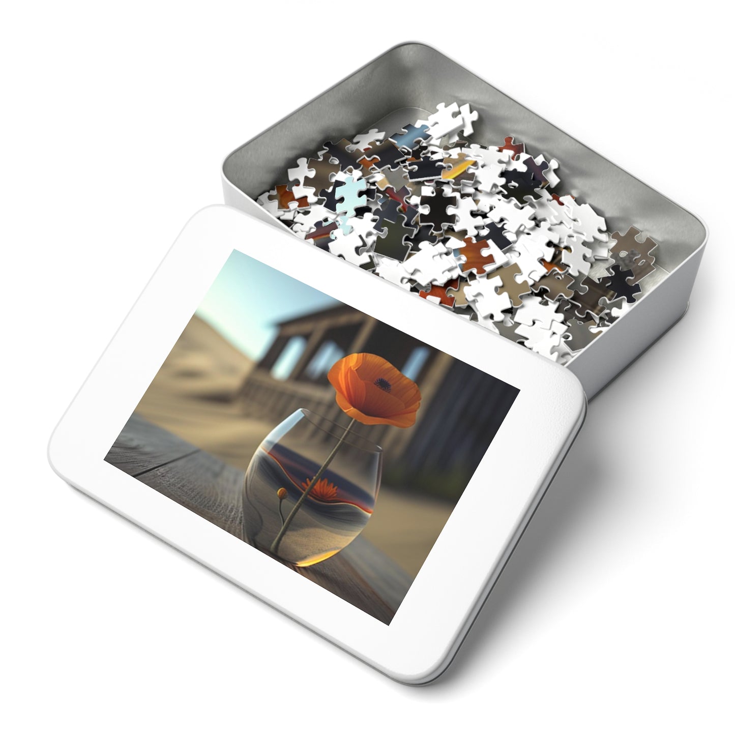 Jigsaw Puzzle (30, 110, 252, 500,1000-Piece) Poppy in a Glass Vase 4