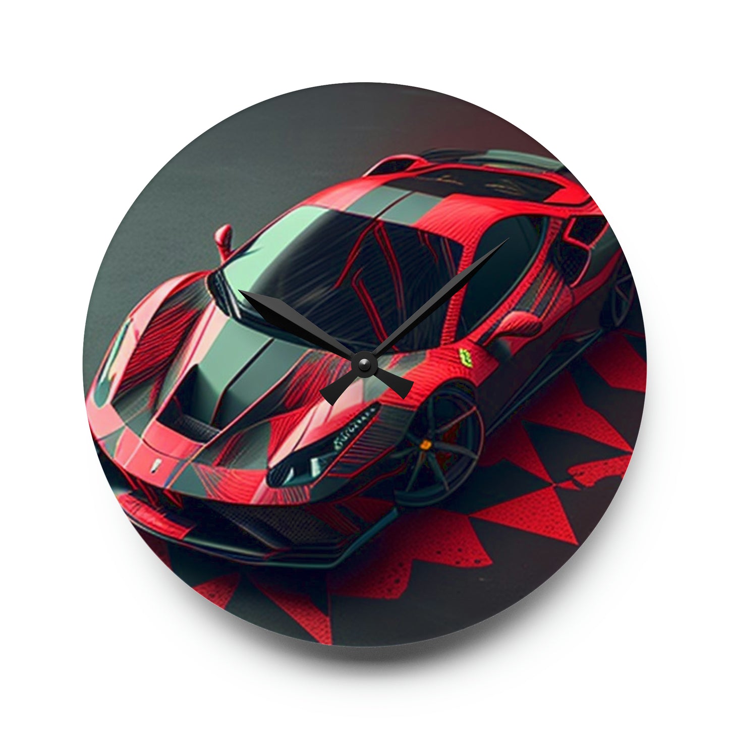 Acrylic Wall Clock Ferrari Hyper 2