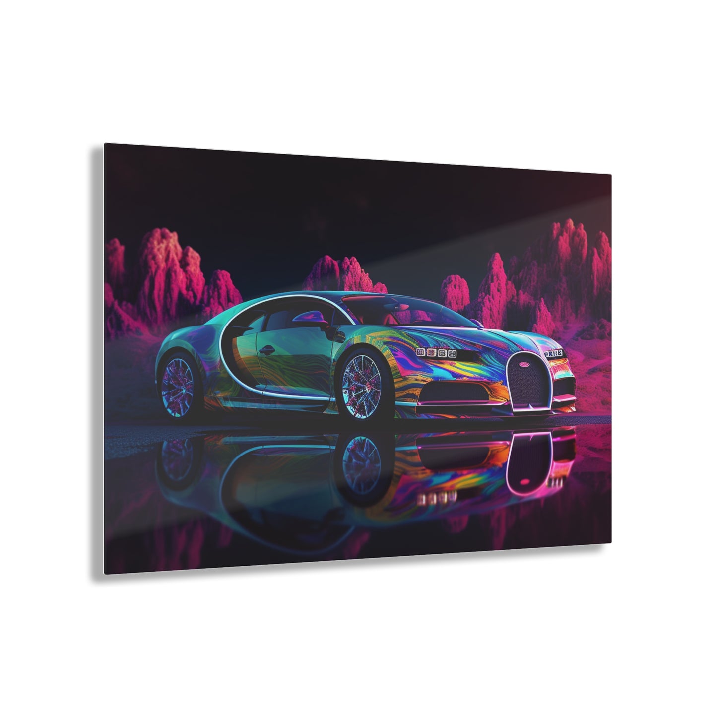 Acrylic Prints Florescent Bugatti Flair 2