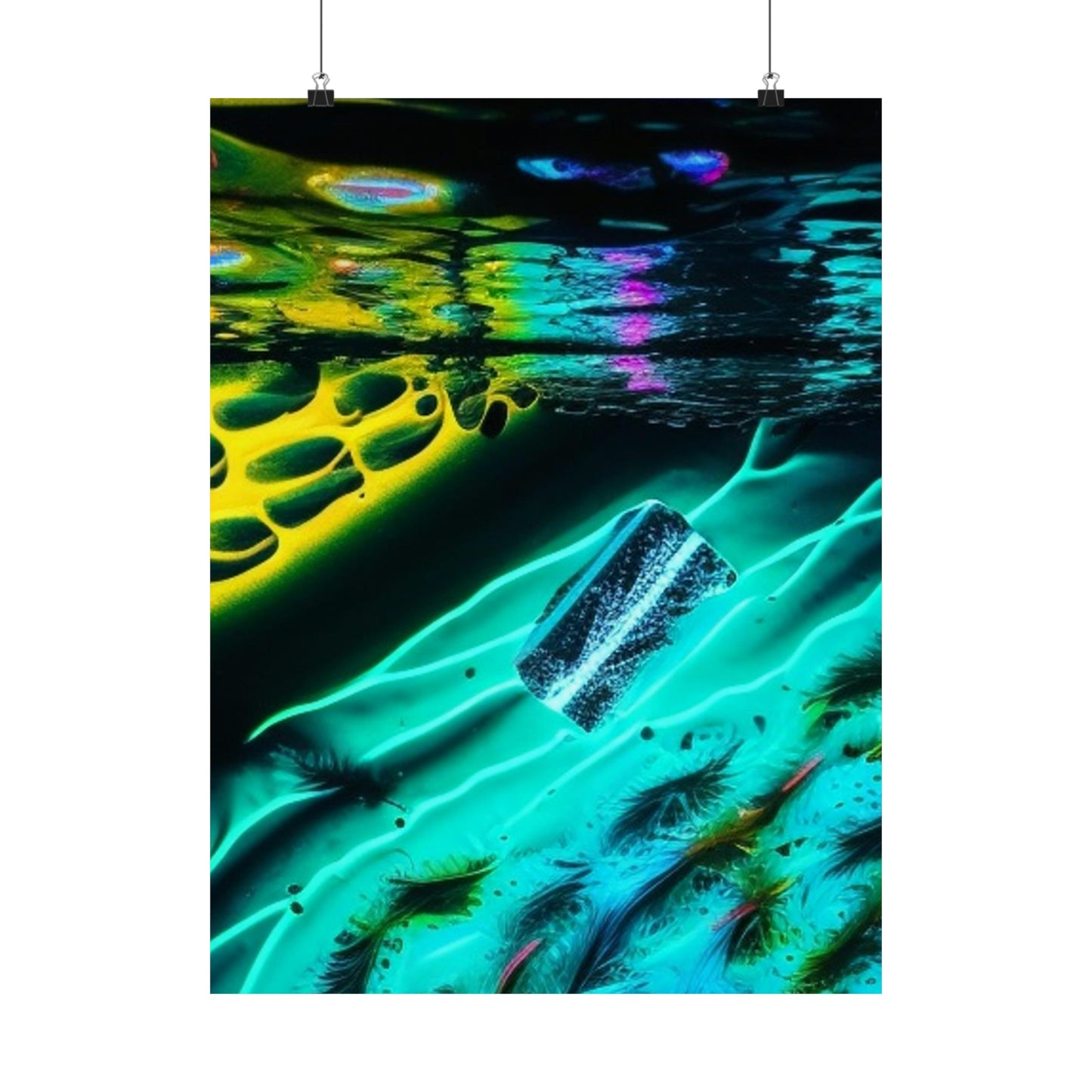 Premium Matte Vertical Posters Florescent Glow 2