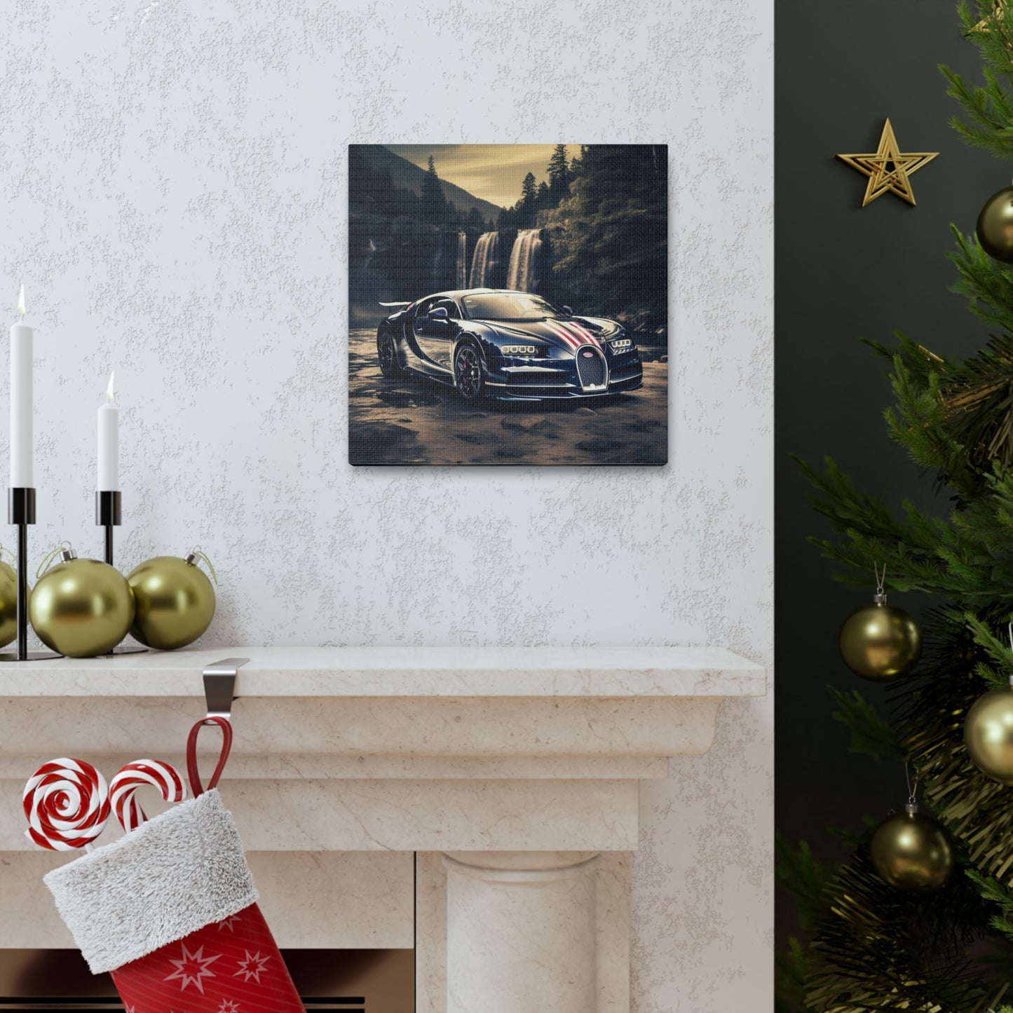 Canvas Gallery Wraps Bugatti Waterfall 2