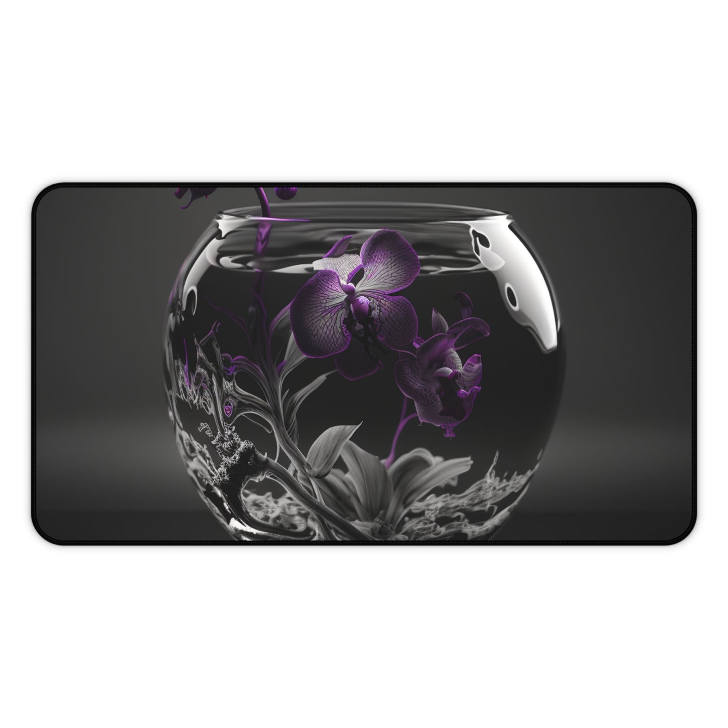 Desk Mat Purple Orchid Glass vase 3