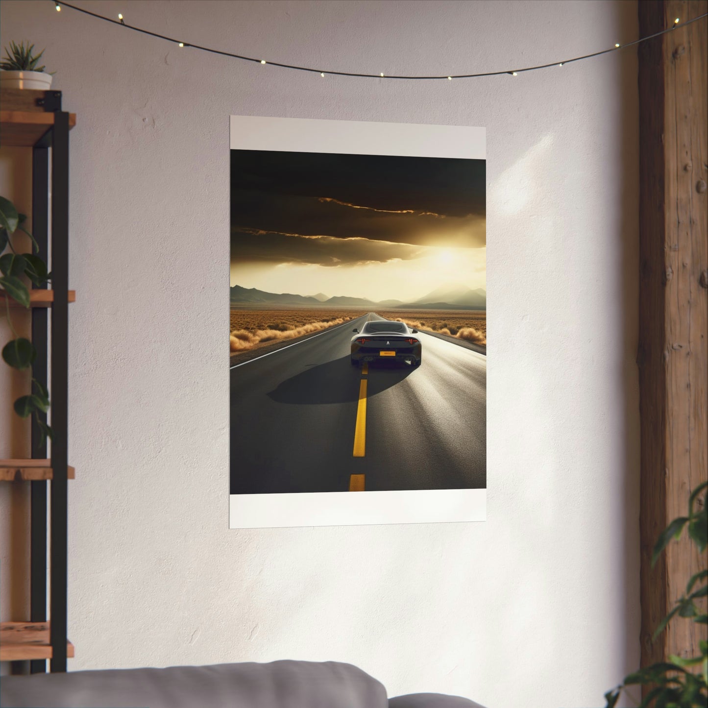 Premium Matte Vertical Posters Ferrari Road 1