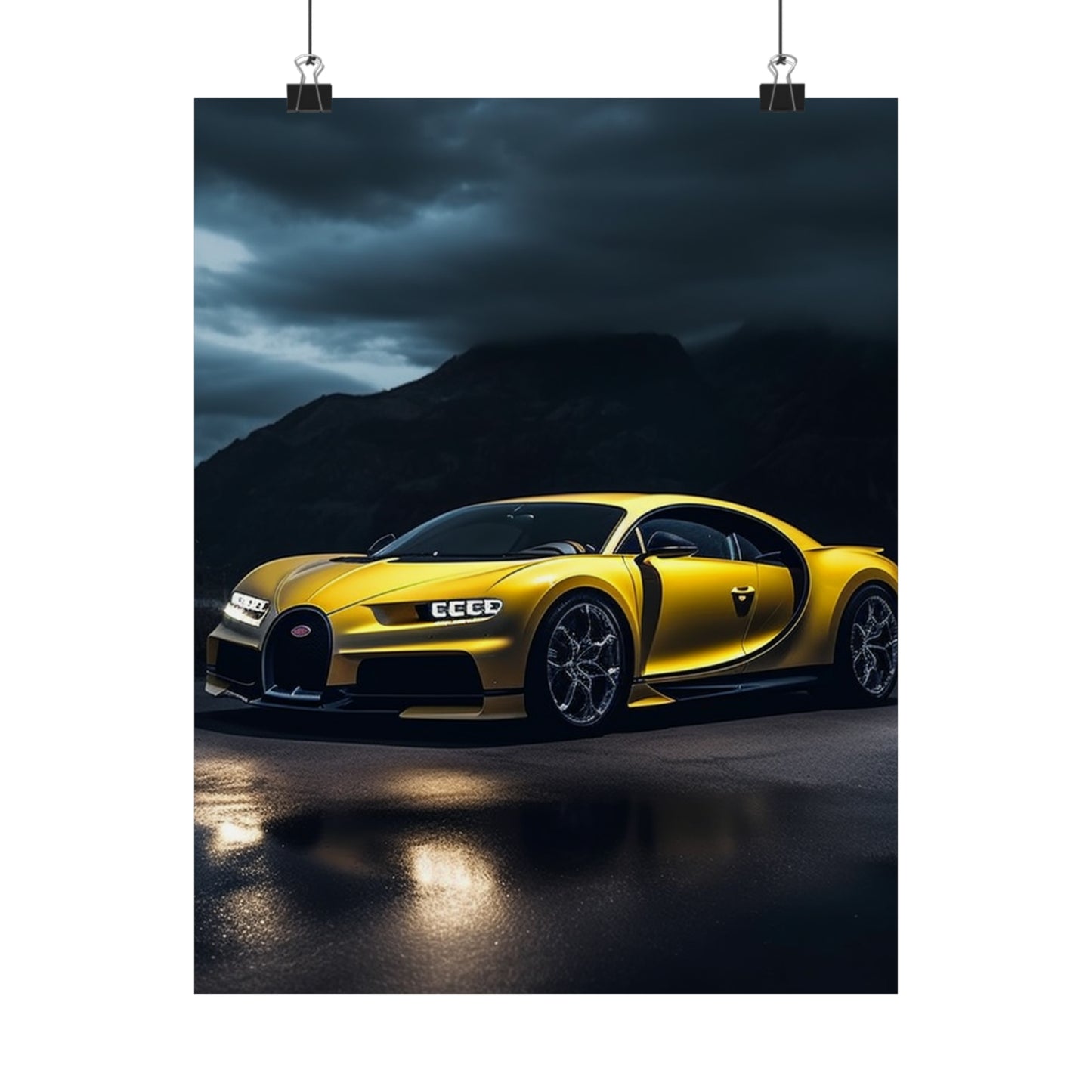 Premium Matte Vertical Posters Bugatti Real Look 4