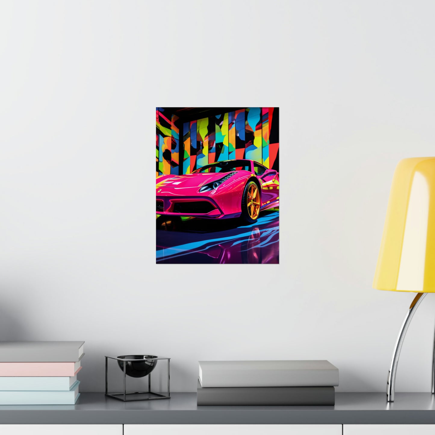 Premium Matte Vertical Posters Ferrari Flair Macro 1