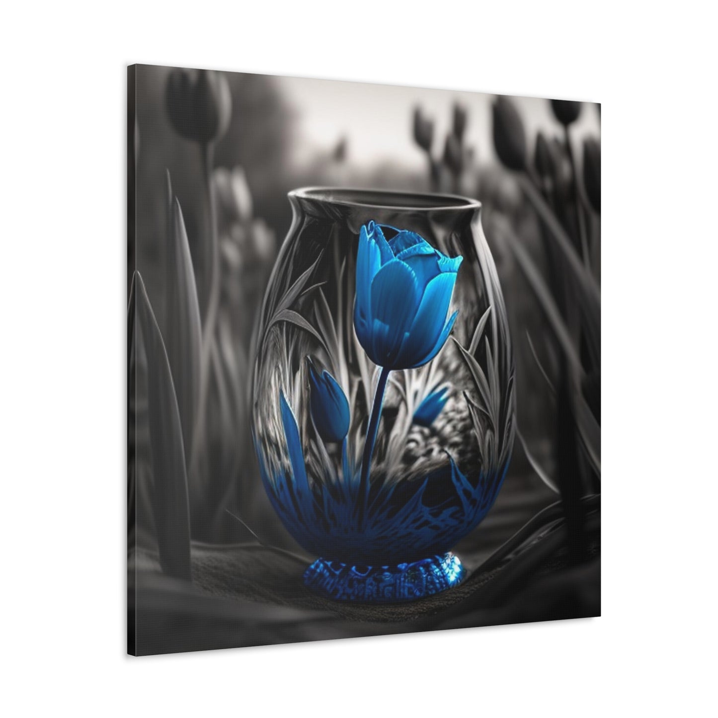 Canvas Gallery Wraps Tulip Blue 3