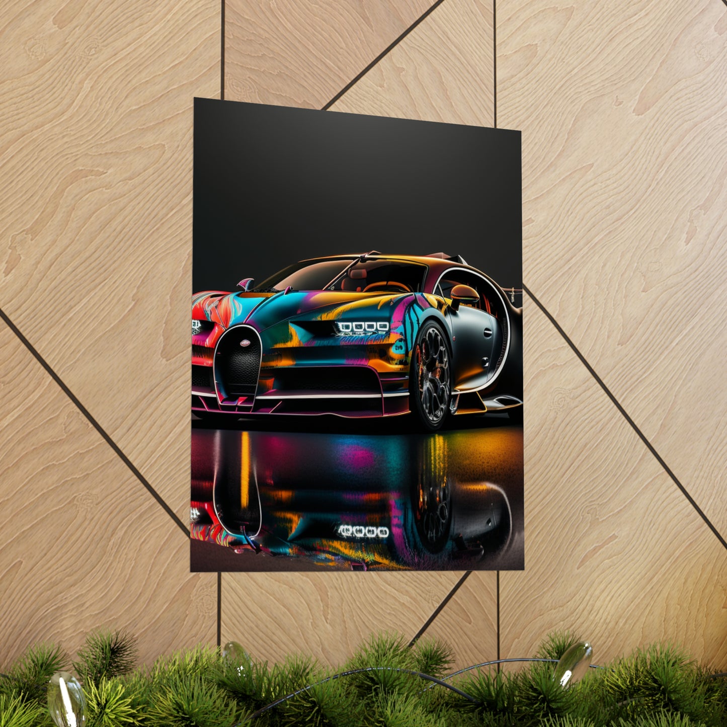 Premium Matte Vertical Posters Bugatti Chiron Super 2