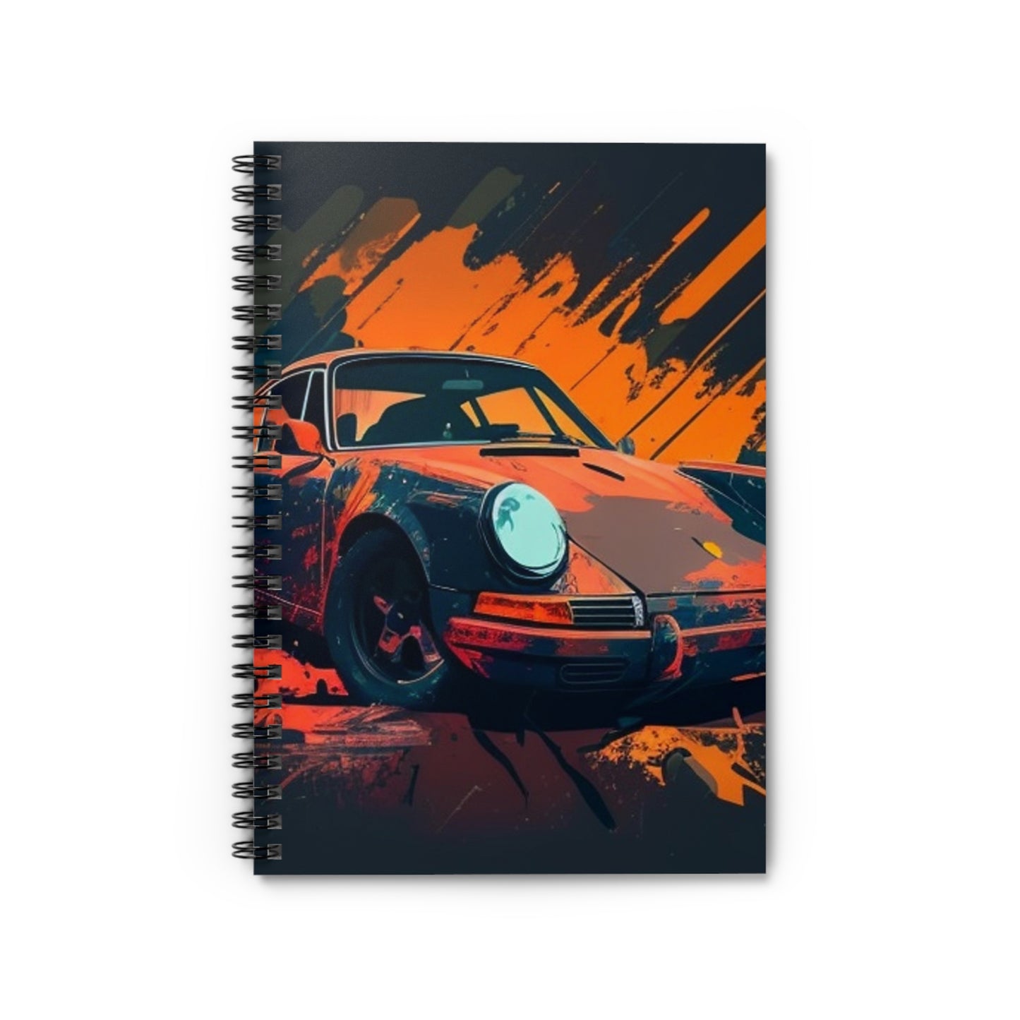 Spiral Notebook - Ruled Line Porsche Abstract 3