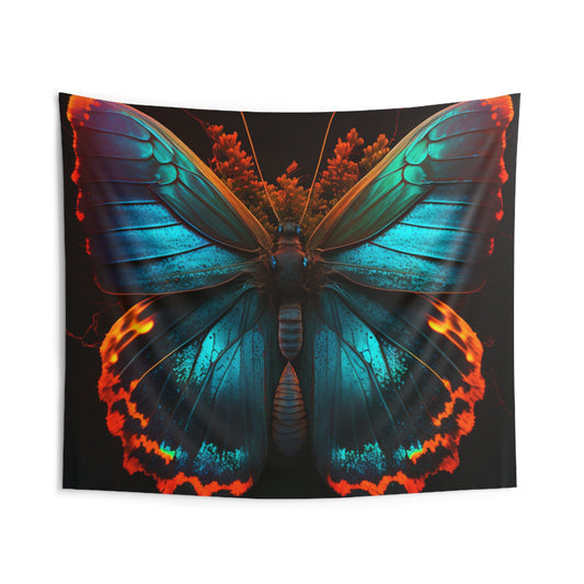 Indoor Wall Tapestries Neon Butterfly Flair 3