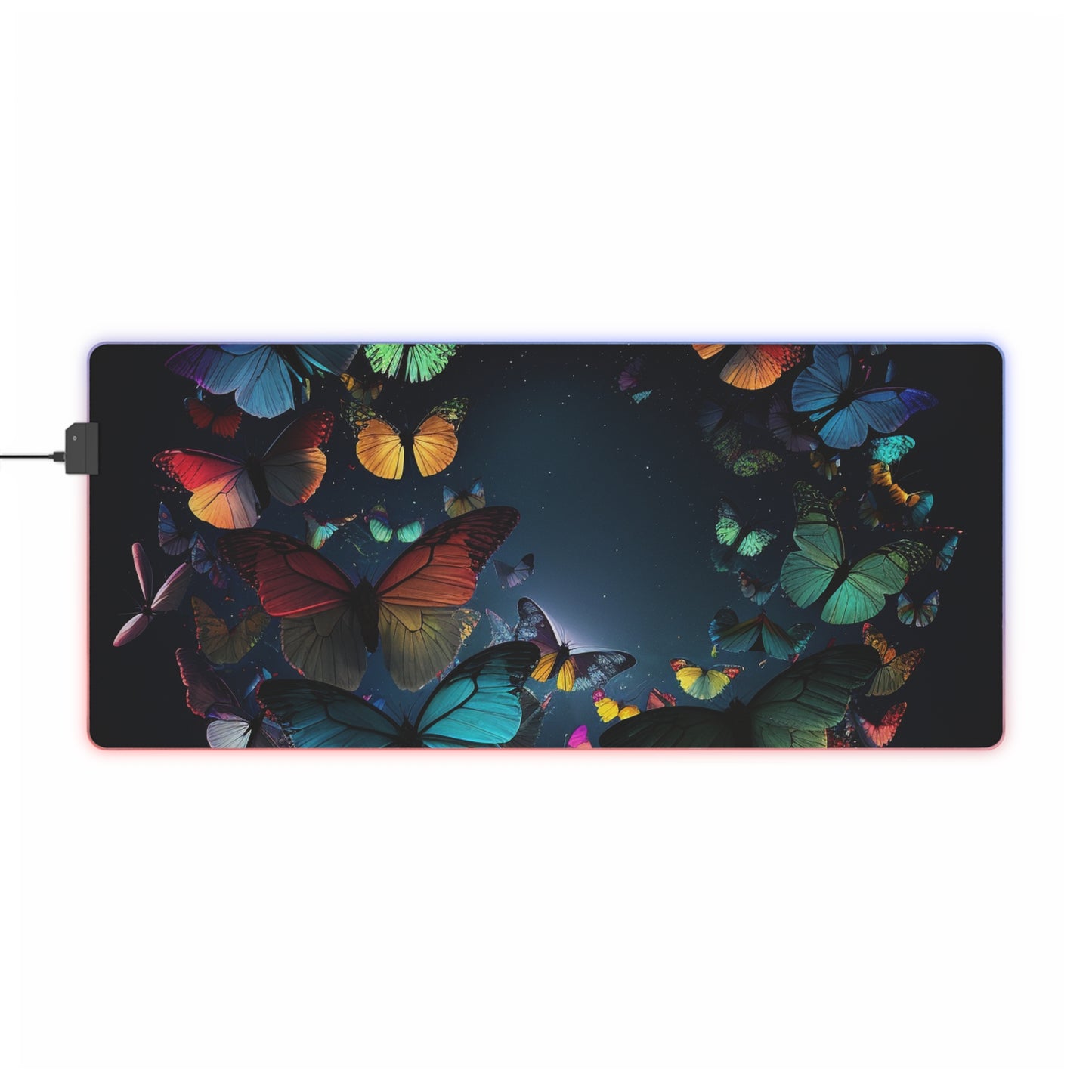 LED Gaming Mouse Pad Moon Butterfly 3