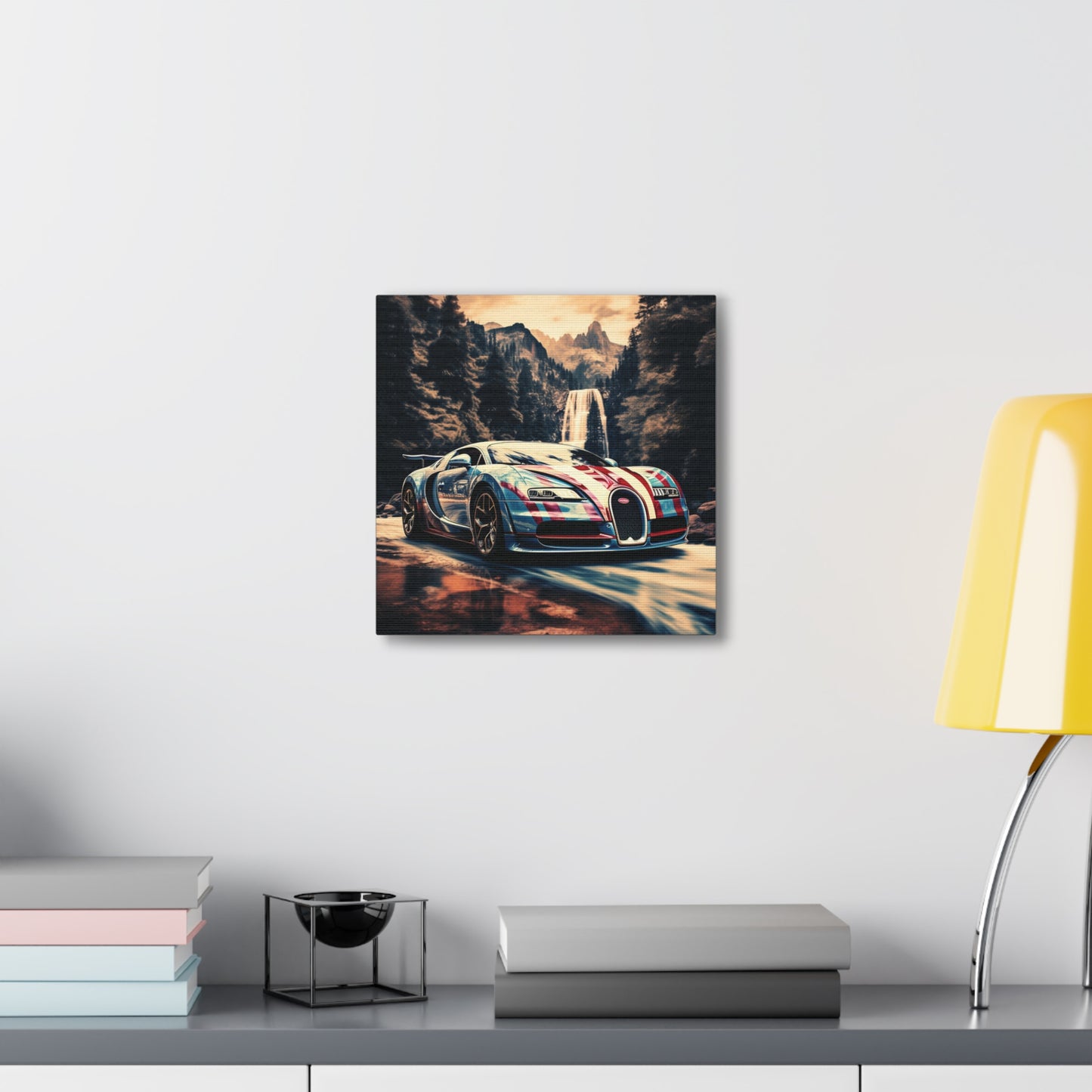 Canvas Gallery Wraps Bugatti Waterfall 1