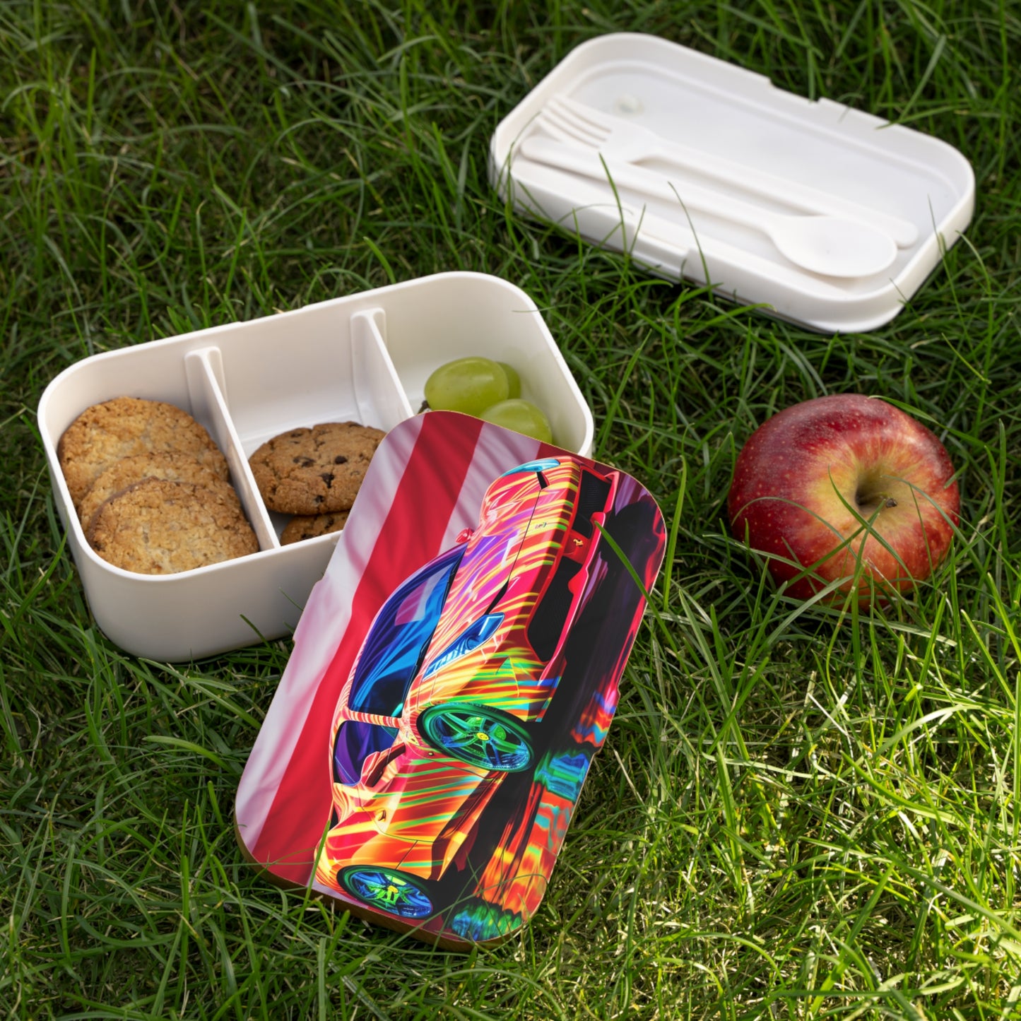 Bento Lunch Box Hyper Colorfull Ferrari 4