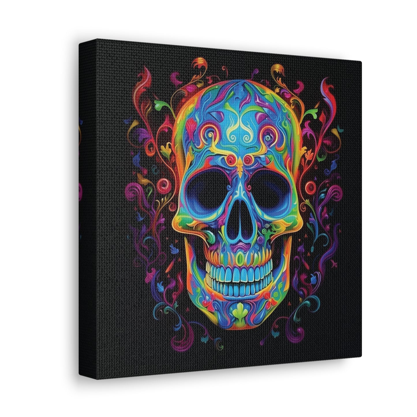 Canvas Gallery Wraps Macro Skull Color 4