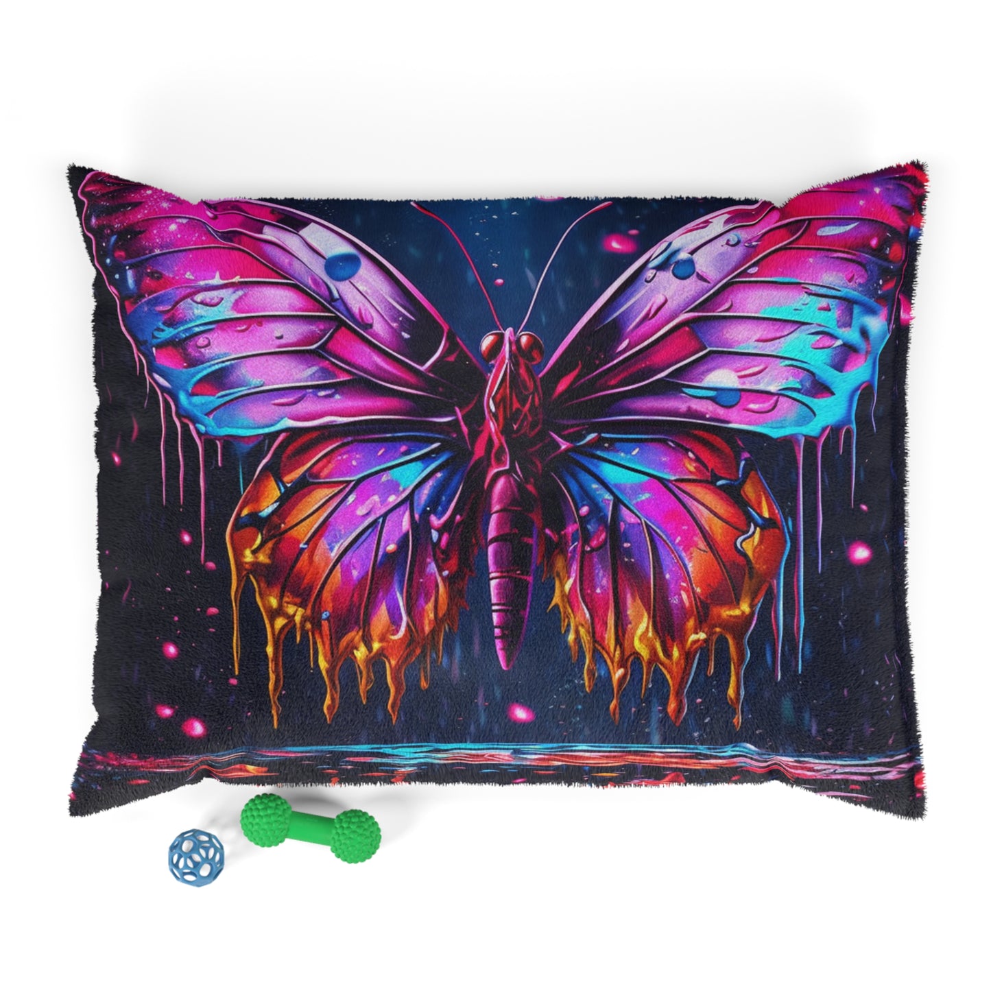 Pet Bed Pink Butterfly Flair 2