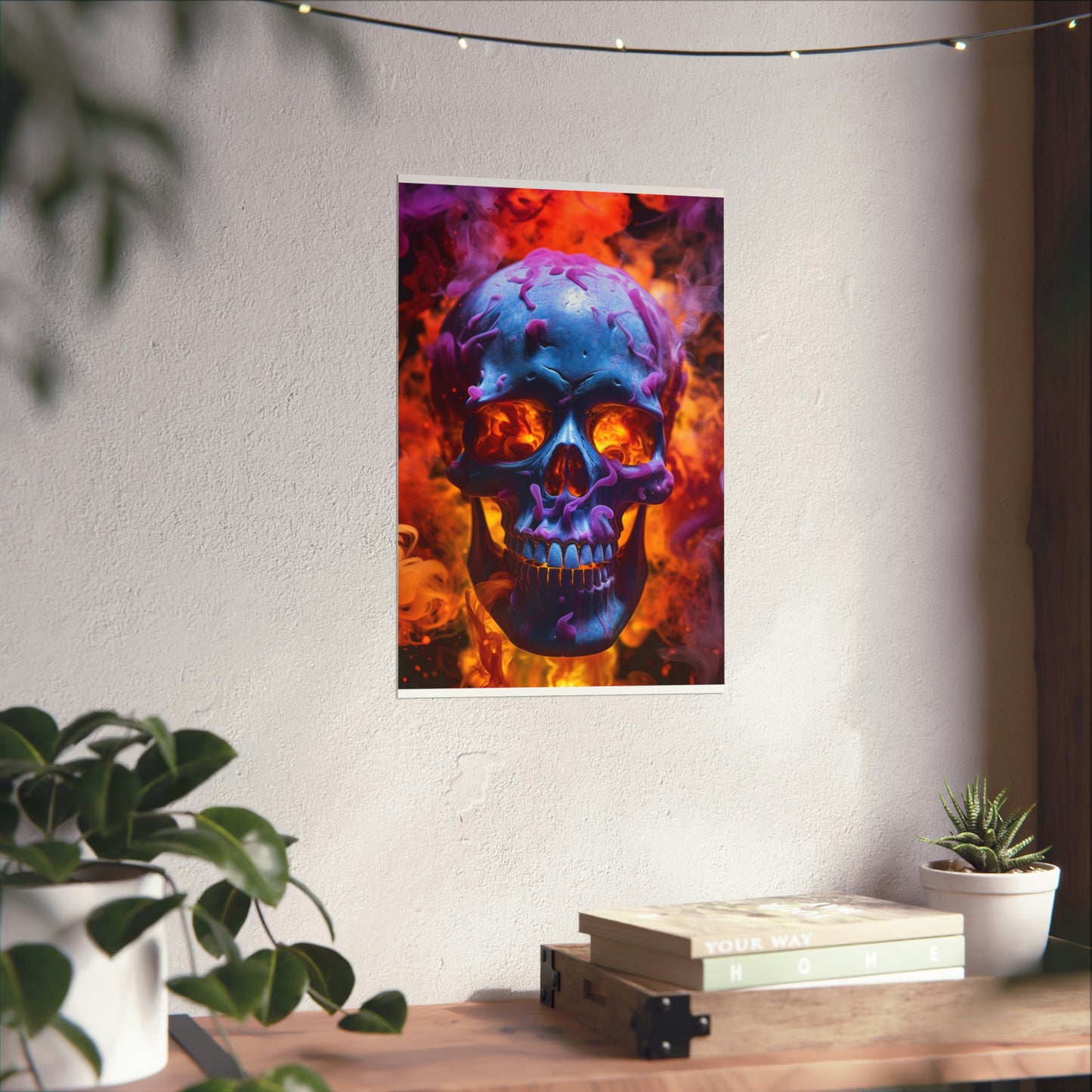 Premium Matte Vertical Posters Macro Skull 3