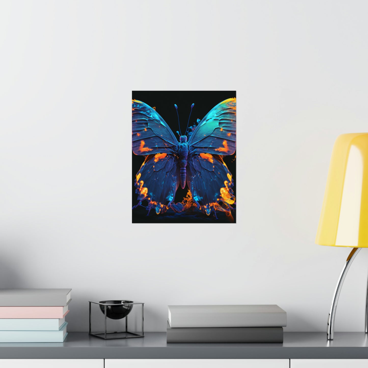 Premium Matte Vertical Posters Thermal Butterfly 3