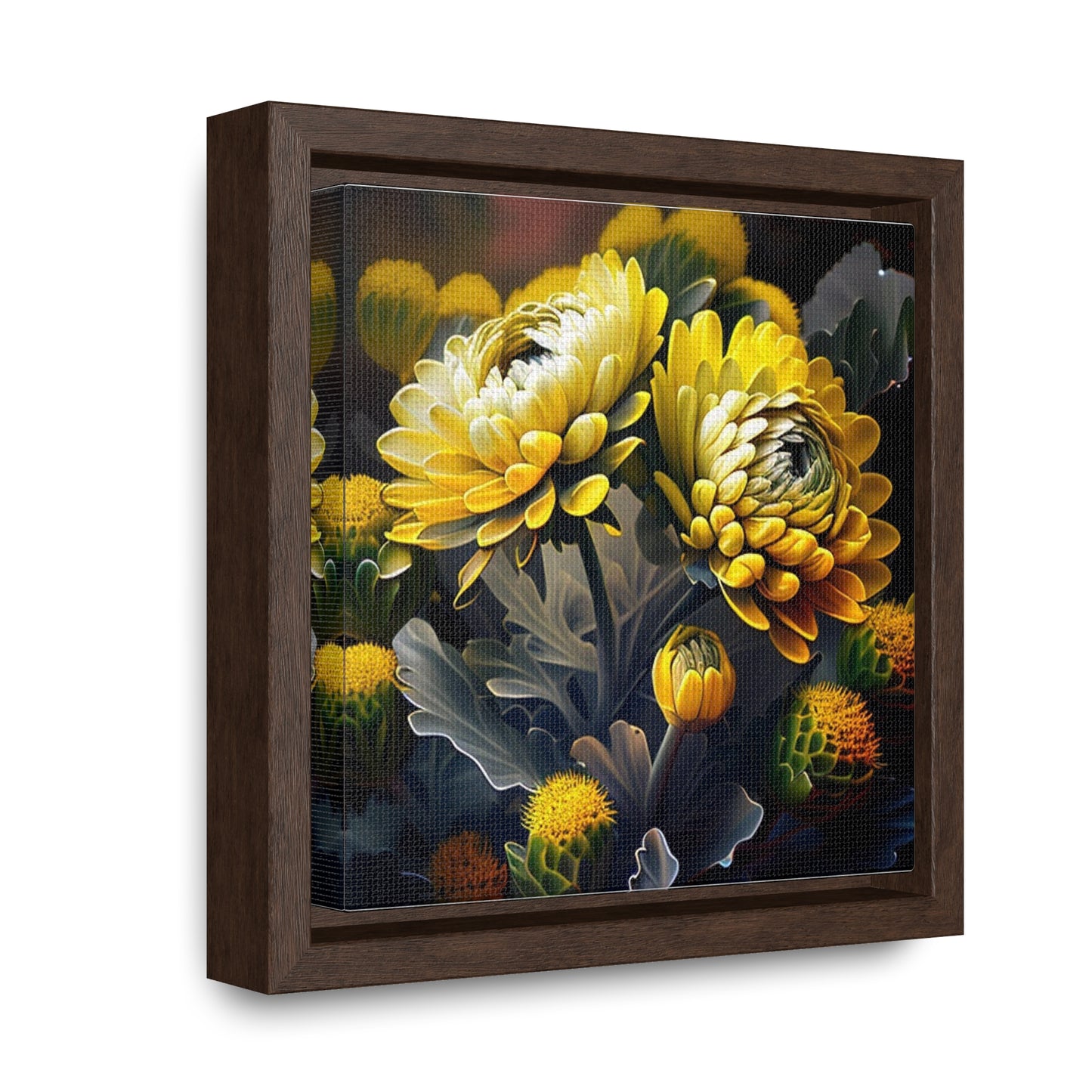 Gallery Canvas Wraps, Square Frame Yellow Hermosas Flores Amarillas 2