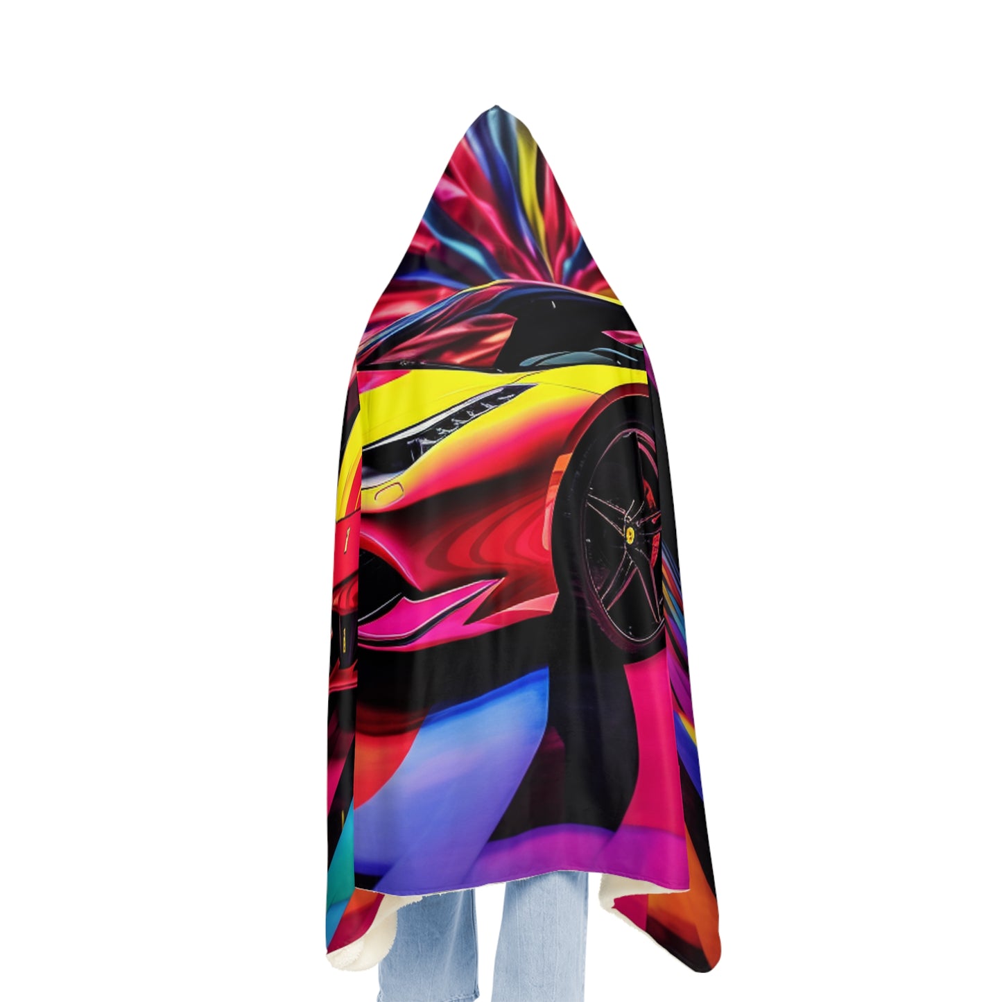 Snuggle Hooded Blanket Macro Flag Ferrari 3