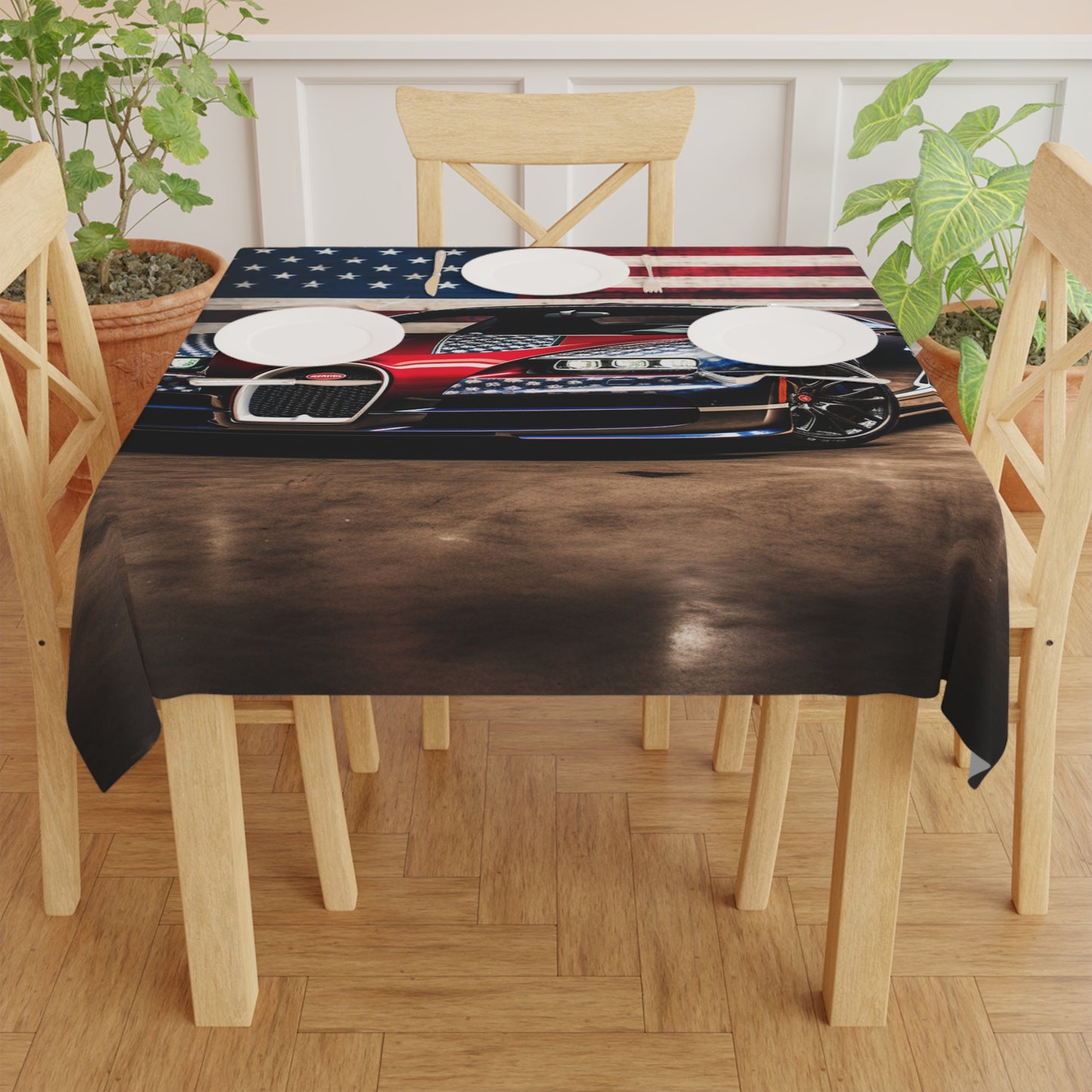 Tablecloth Bugatti American Flag 1