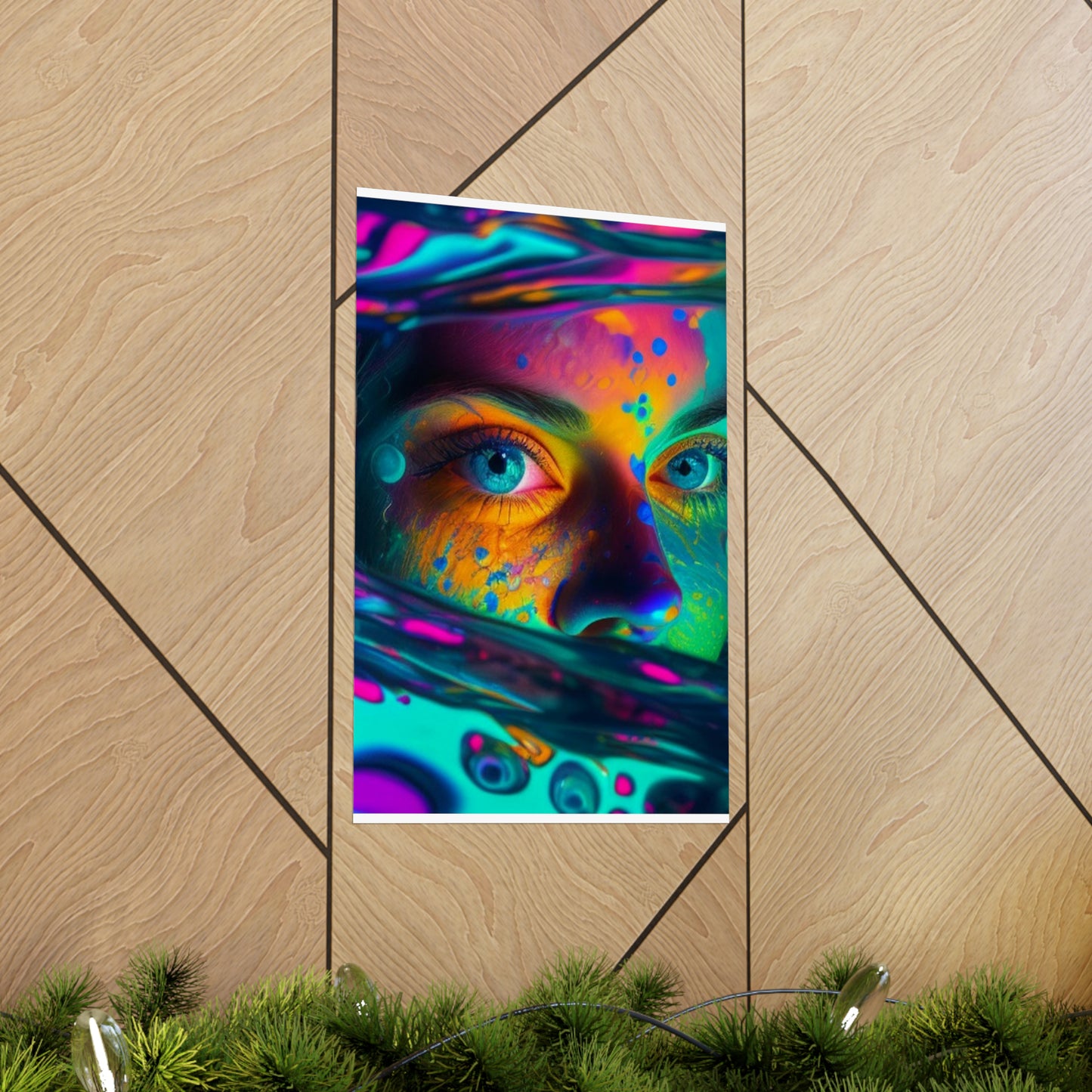 Premium Matte Vertical Posters Florescent Glow 3