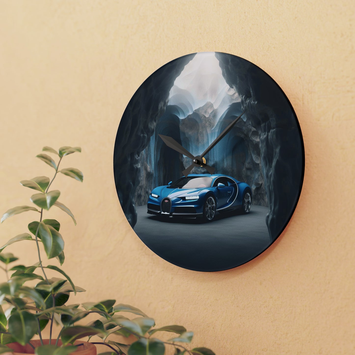 Acrylic Wall Clock Bugatti Real Look 2