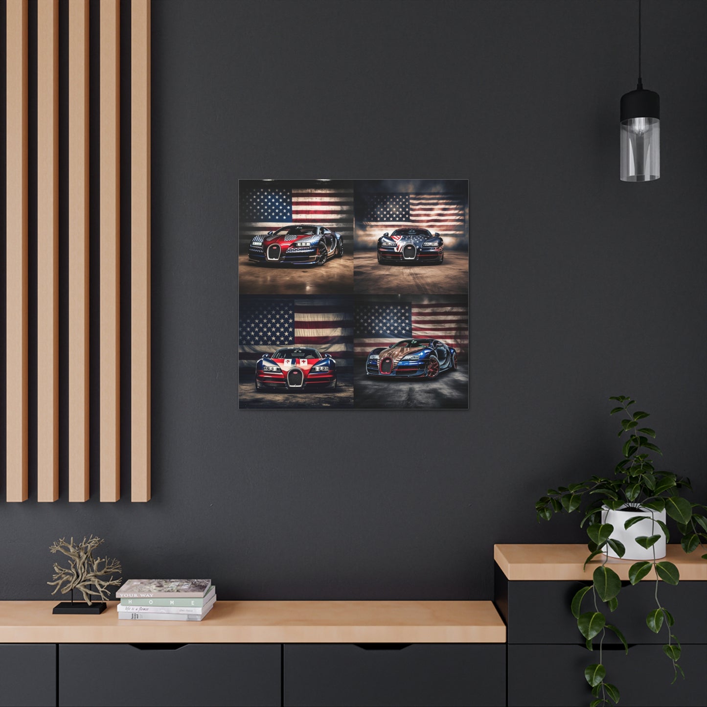 Canvas Gallery Wraps Bugatti American Flag 5