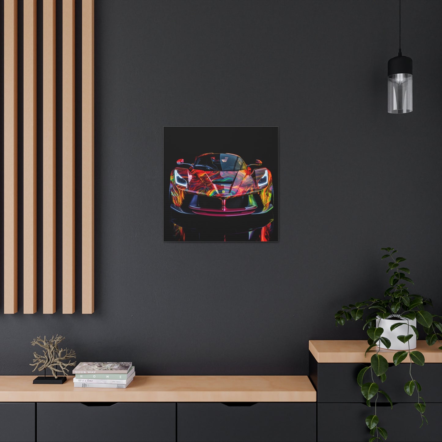 Canvas Gallery Wraps Ferrari Neon 3